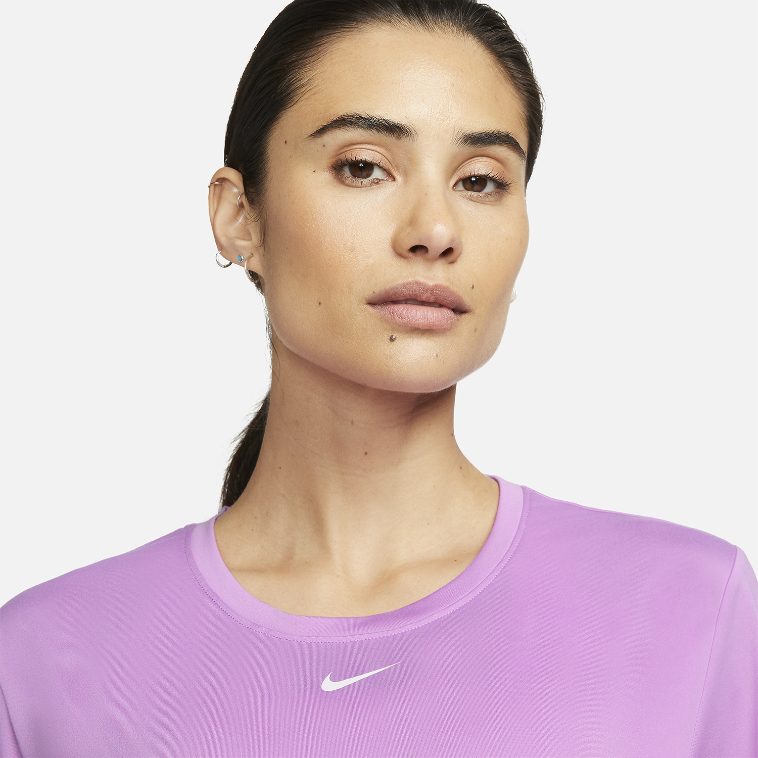Nike One Dri-FIT Logo Maglietta Rush Fuchsia/White