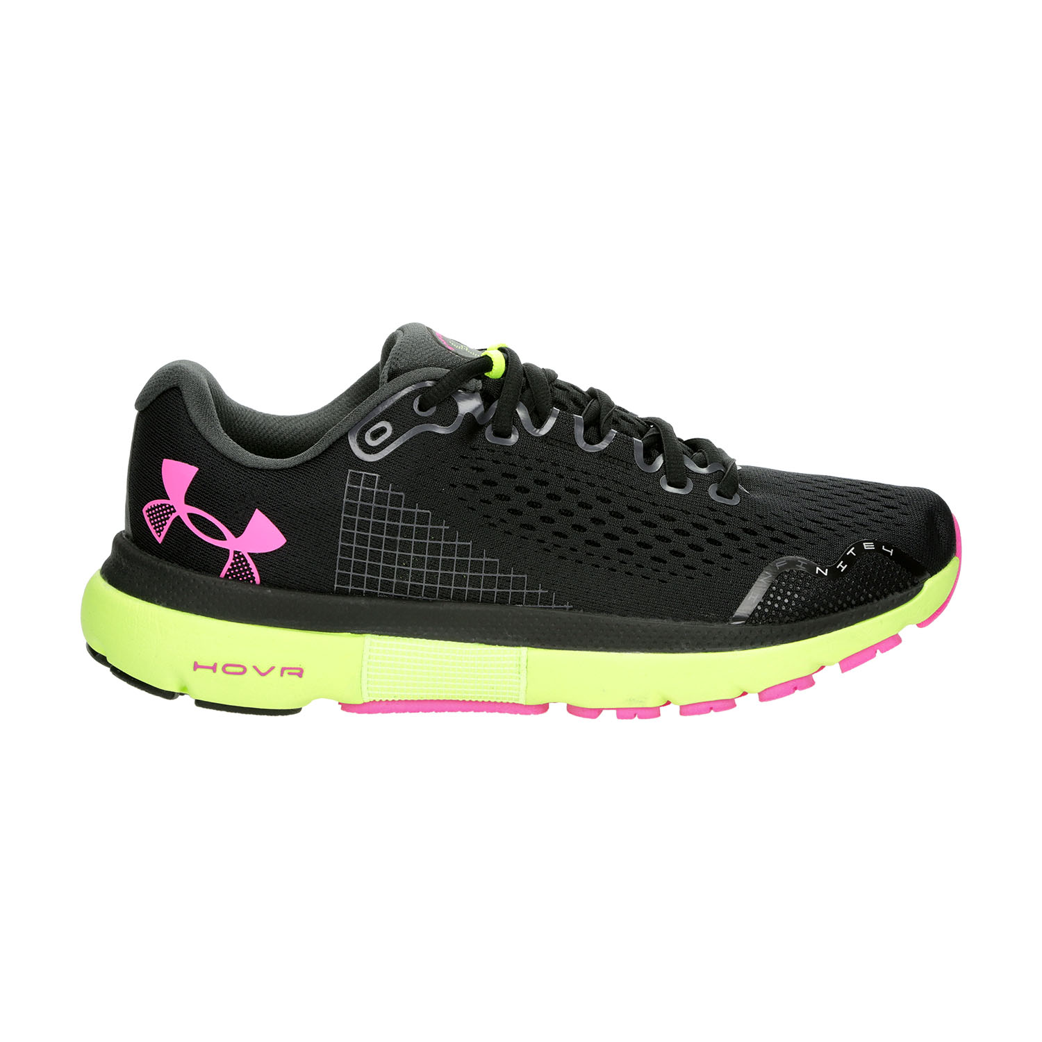 Under Armour HOVR Infinite 4 Black/Lime Surge/Rebel Pink