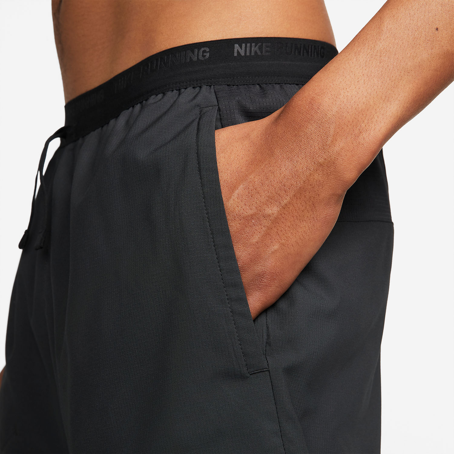 Nike Dri-FIT Stride 2 in 1 7in Pantaloncini Black/Reflective Silver