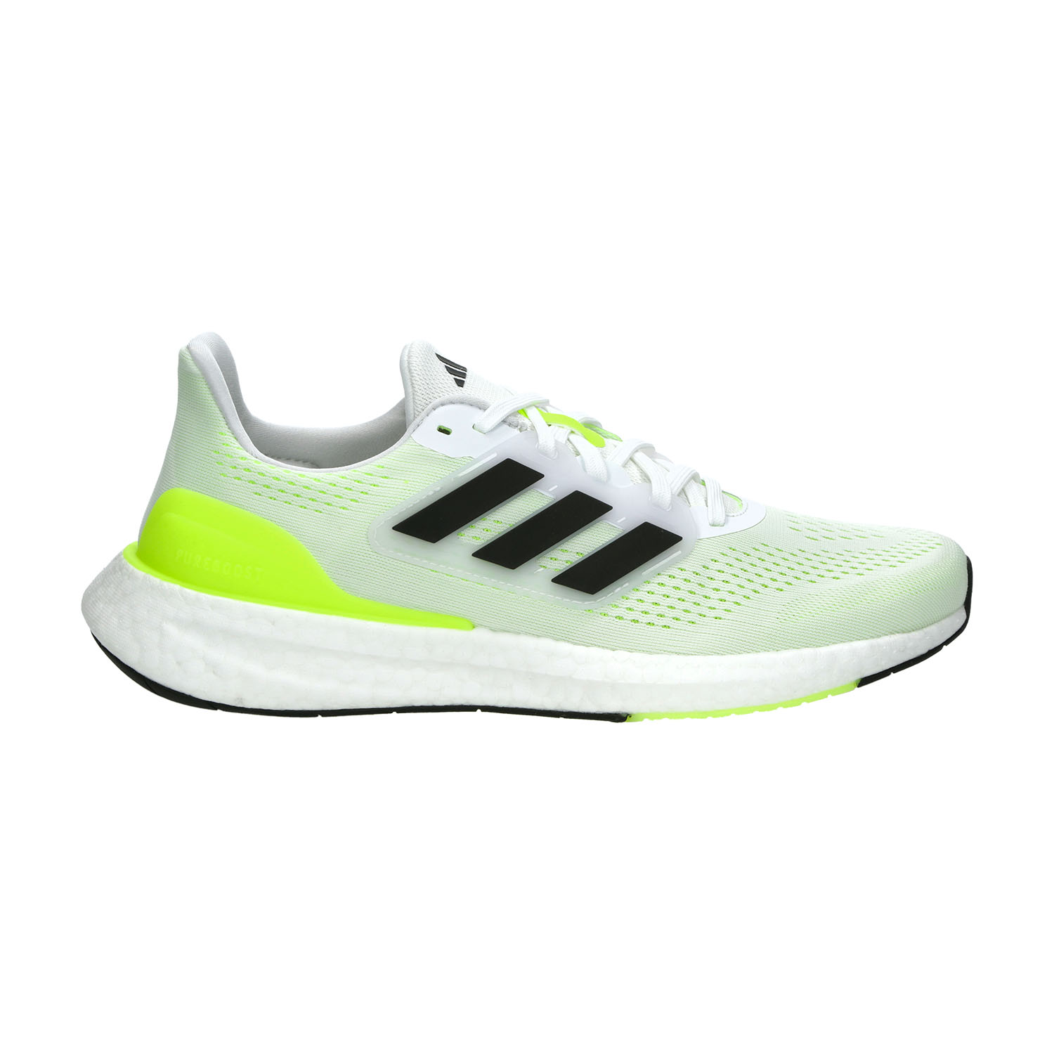 adidas Pureboost 23 Cloud White/Core Black/Lucid Lemon