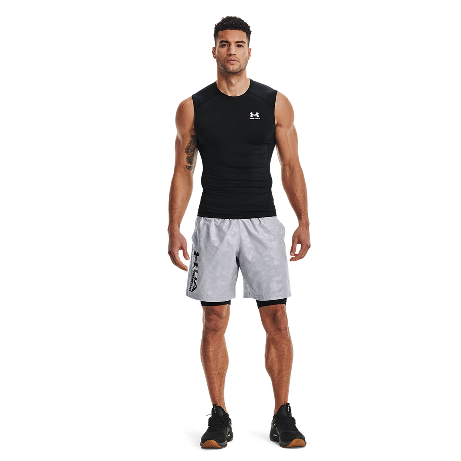 Under Armour HeatGear Compression Canotta Black/White