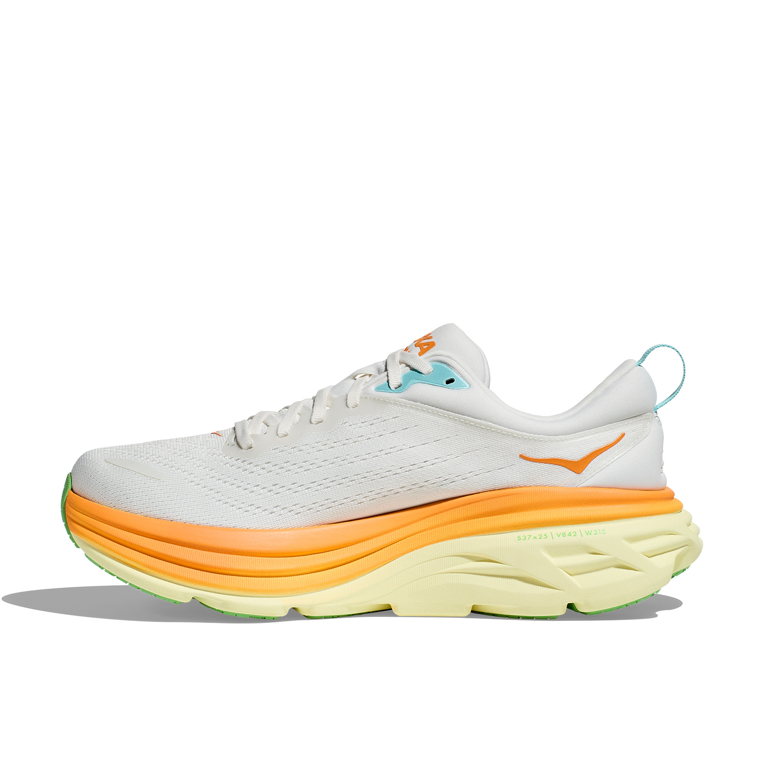 Hoka Bondi 8 Blanc De Blanc/Solar Flare