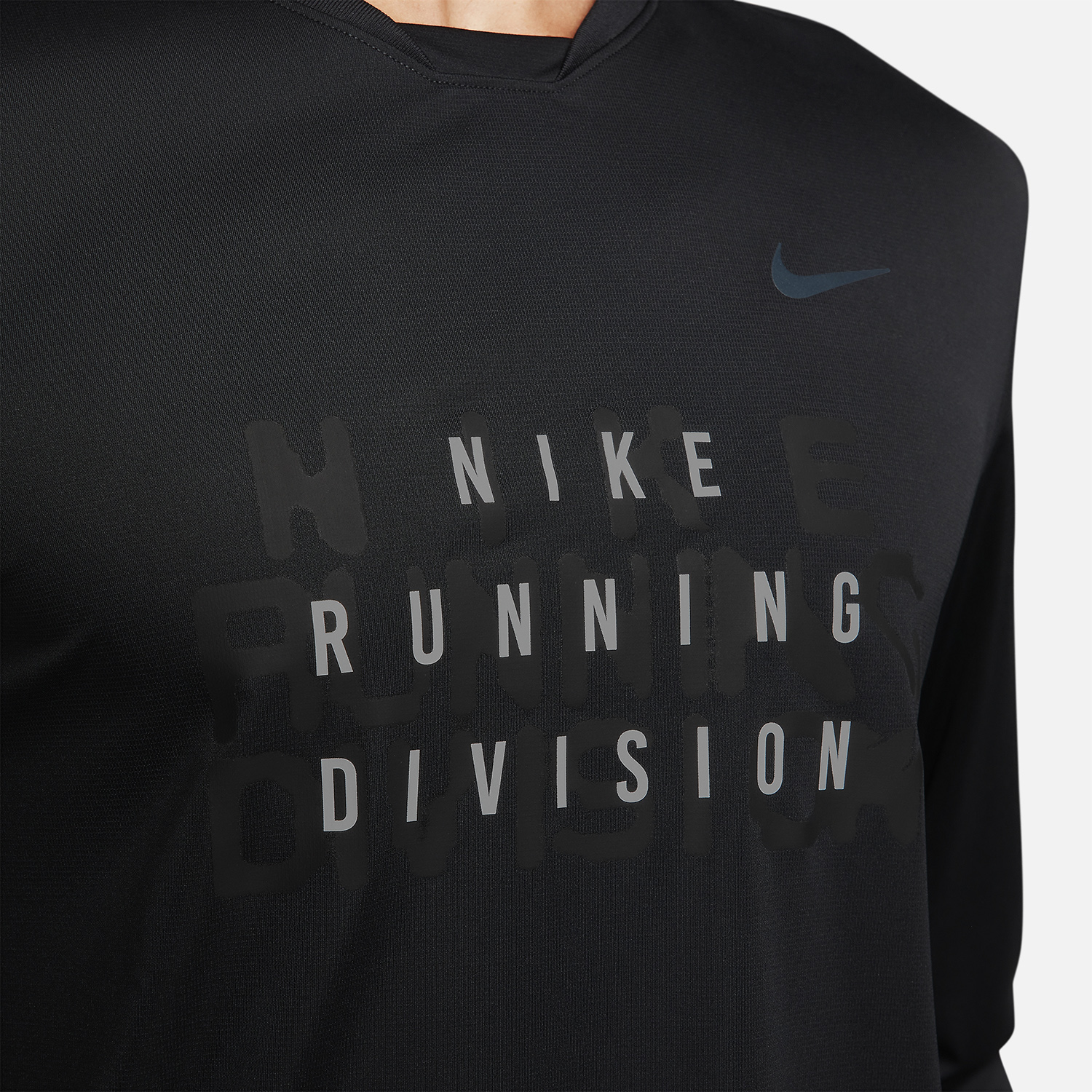 Nike Dri-FIT Run Division Rise 365 Maglia Black/Black Reflective