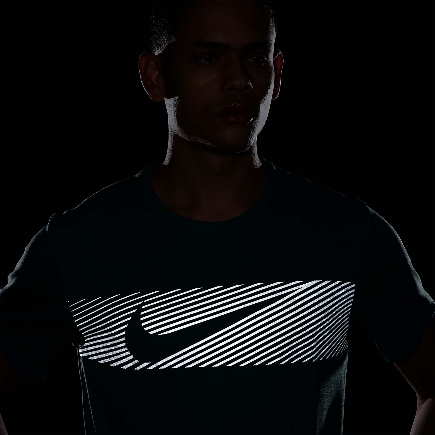 Nike Miler Flash Maglietta Bicoastal/Reflective Silver