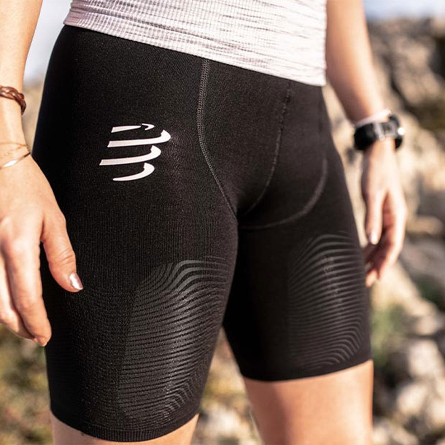 Compressport Under Control 7.5in Pantaloncini Black