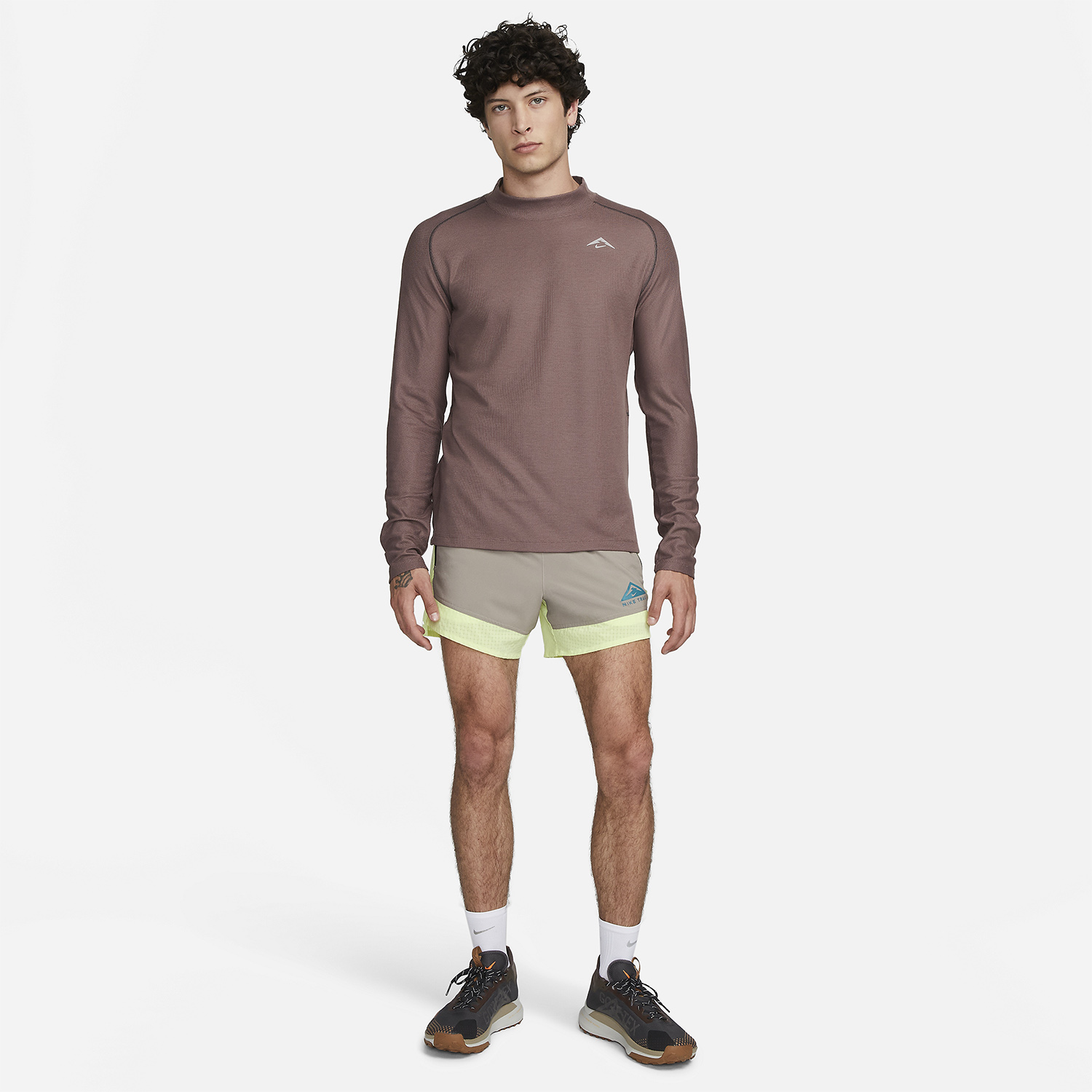 Nike Trail Dri-FIT Swoosh Maglia Plum Eclipse/Black/Guava Ice