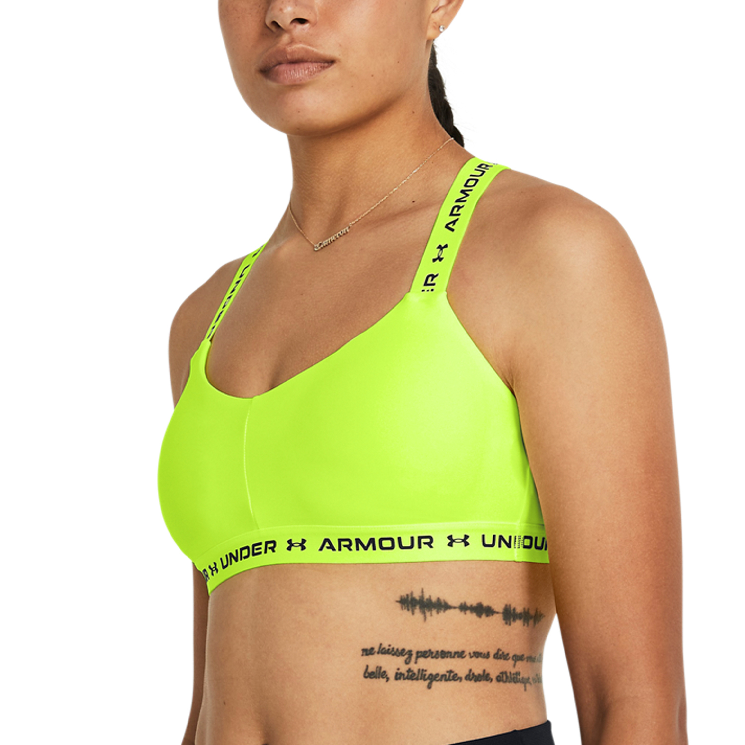 Under Armour Crossback Low Reggiseno Sportivo High Vis Yellow/Black