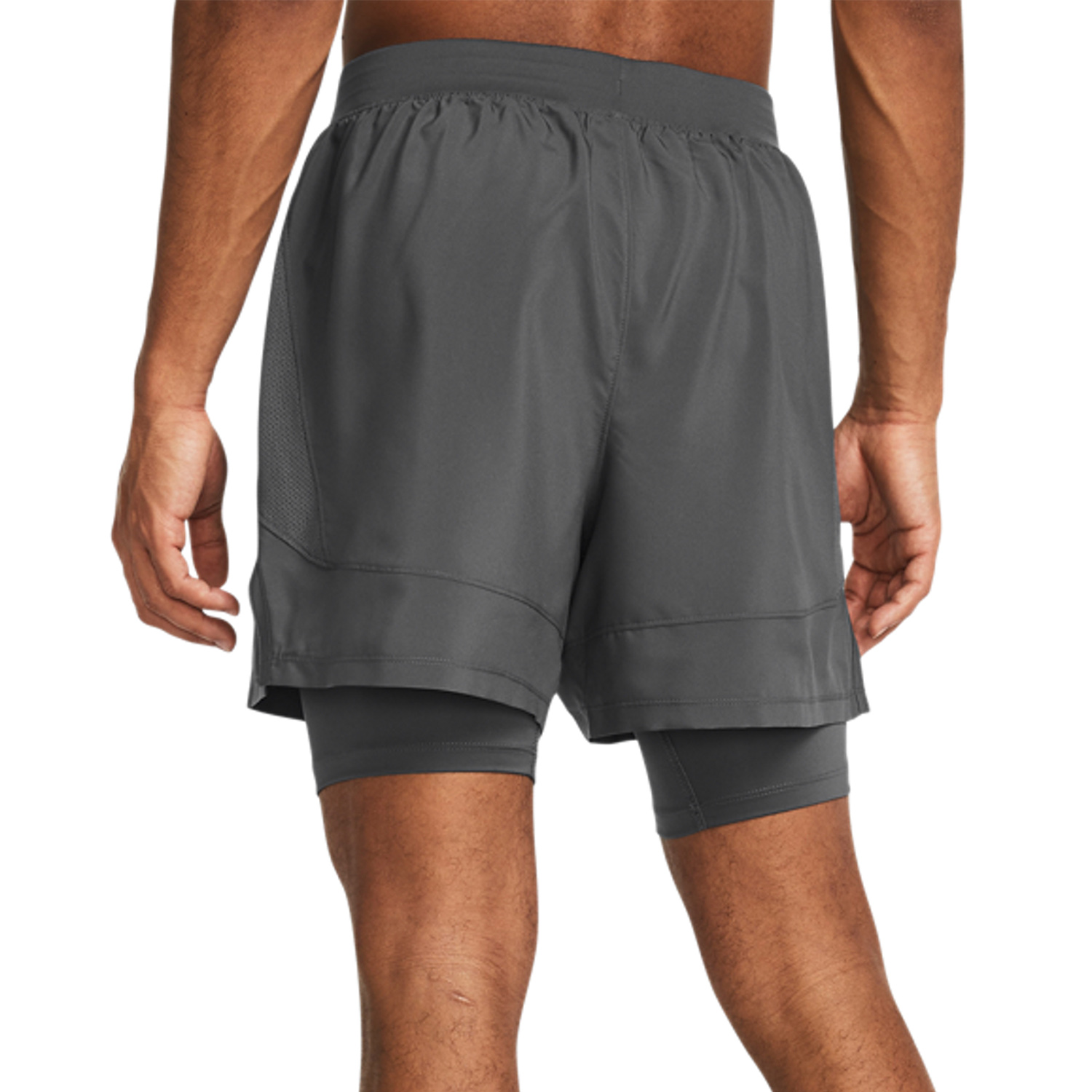 Under Armour Launch 5in 2 in 1 Pantaloncini Castlerock/Reflective