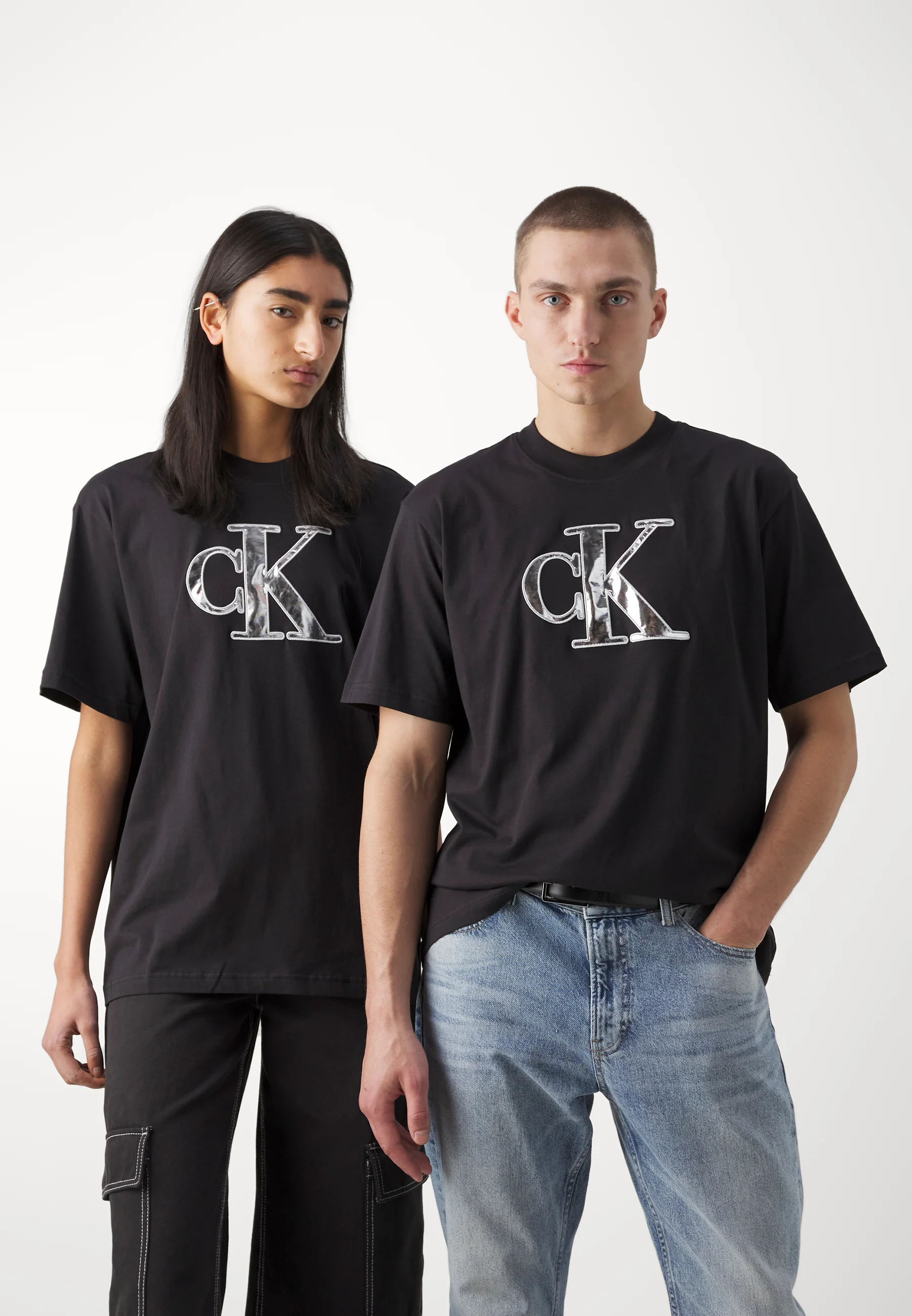Calvin Klein Jeans SHINY TEE UNISEX - T-shirt con stampa