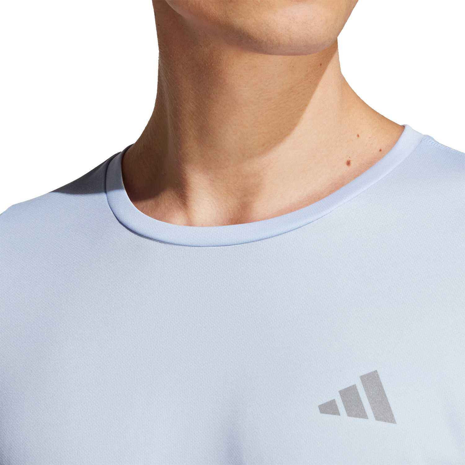 adidas Run Icons 3 Stripes Maglietta Blue Dawn