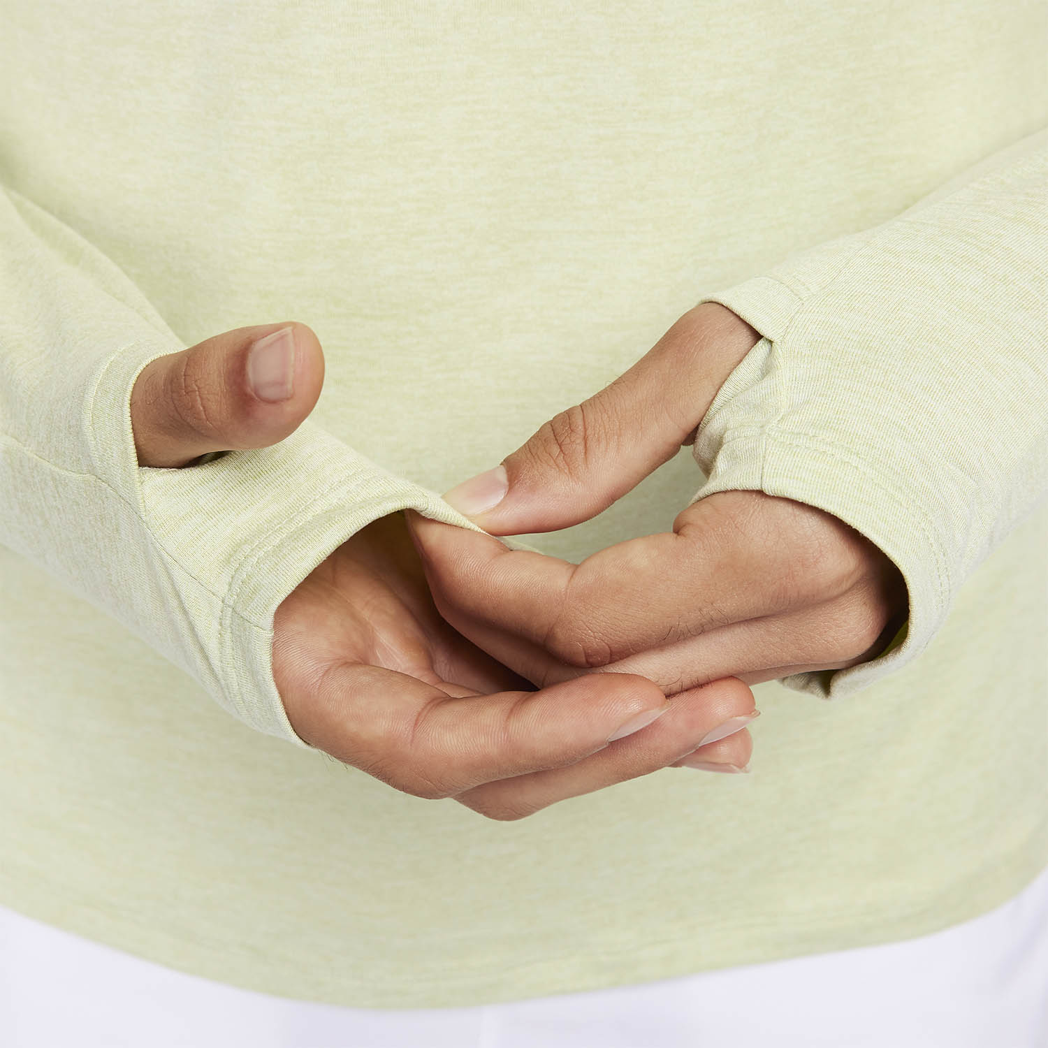 Nike Dri-FIT Element Logo Maglia Olive Aura/Sea Glass/Heather/Reflective Silver