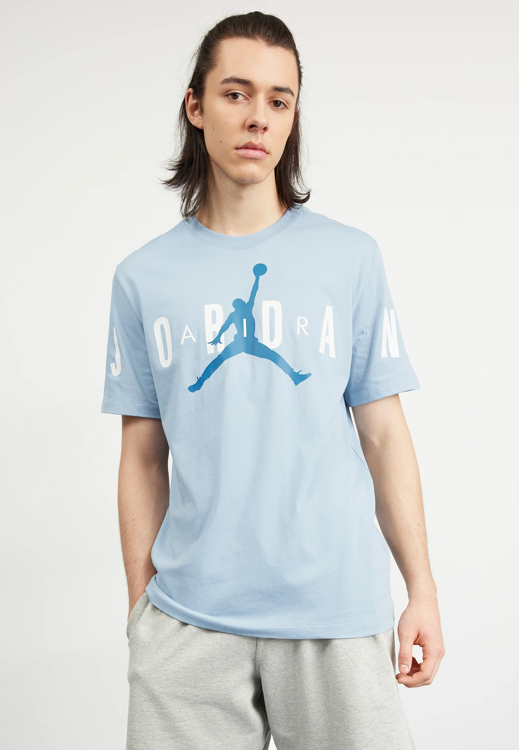 Jordan M J JD AIR STRETCH SS CREW - T-shirt con stampa