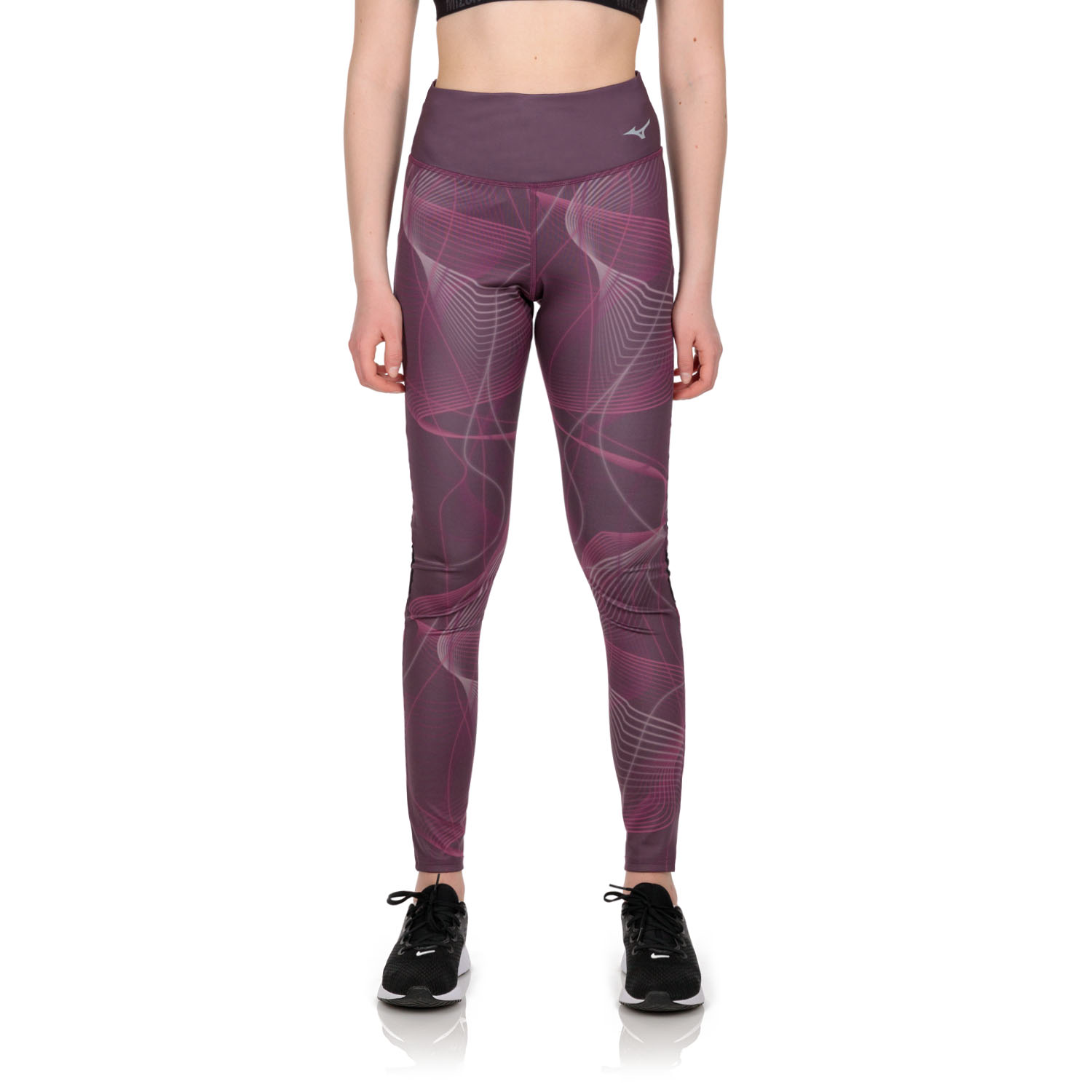 Mizuno Printed Tights Grape Wine