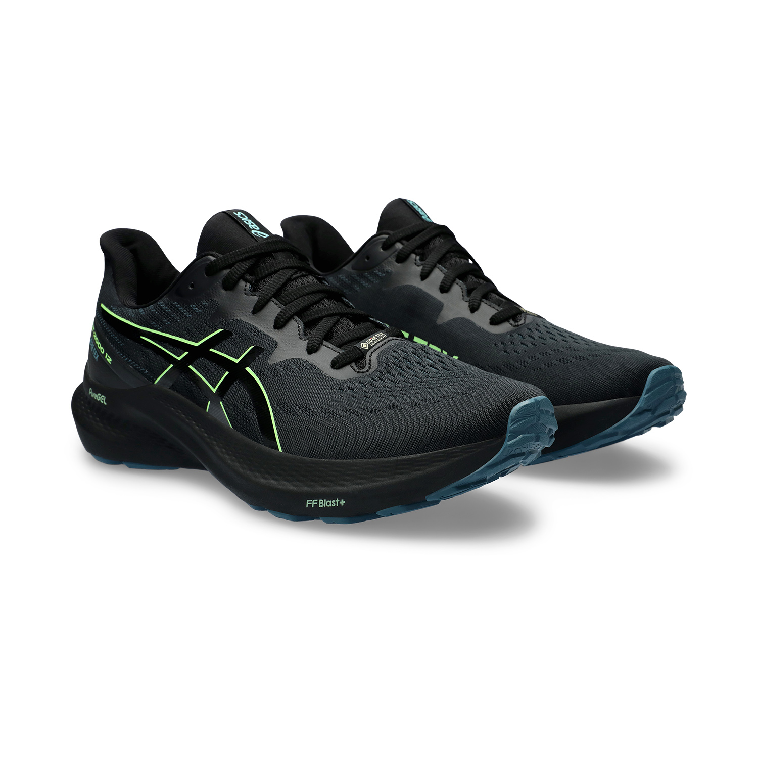 Asics GT 2000 12 GTX Black/Illuminate Green