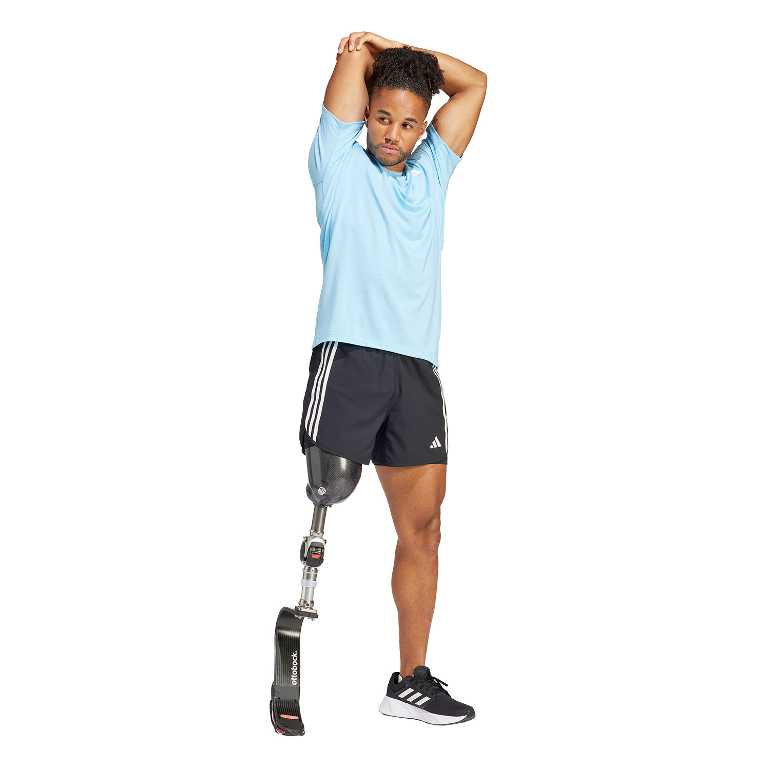 adidas OTR 3S Logo Maglietta Semi Blue Burst/White