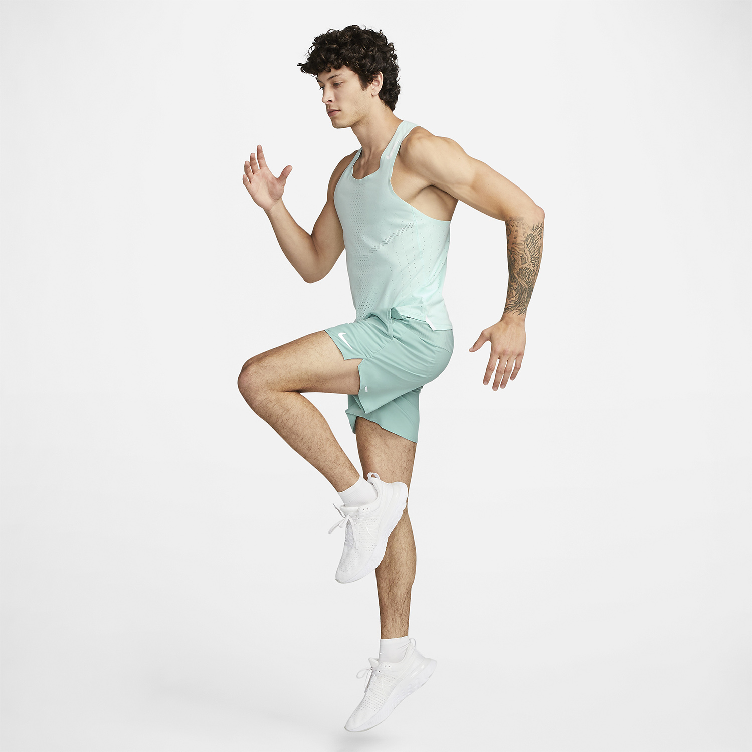 Nike Dri-FIT ADV AeroSwift Canotta Jade Ice/White