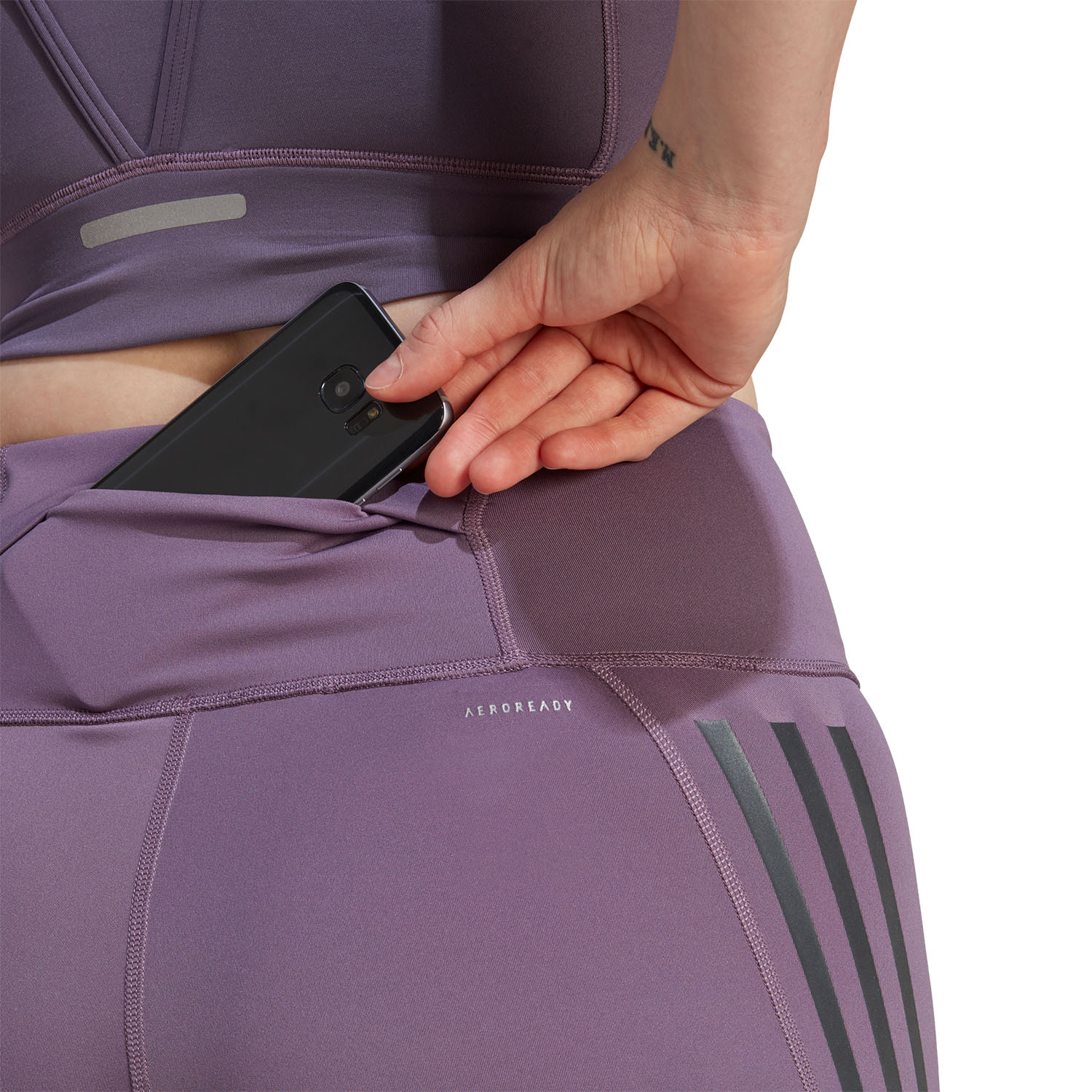 adidas Dailyrun 3S 7/8 Tights Shadow Violet