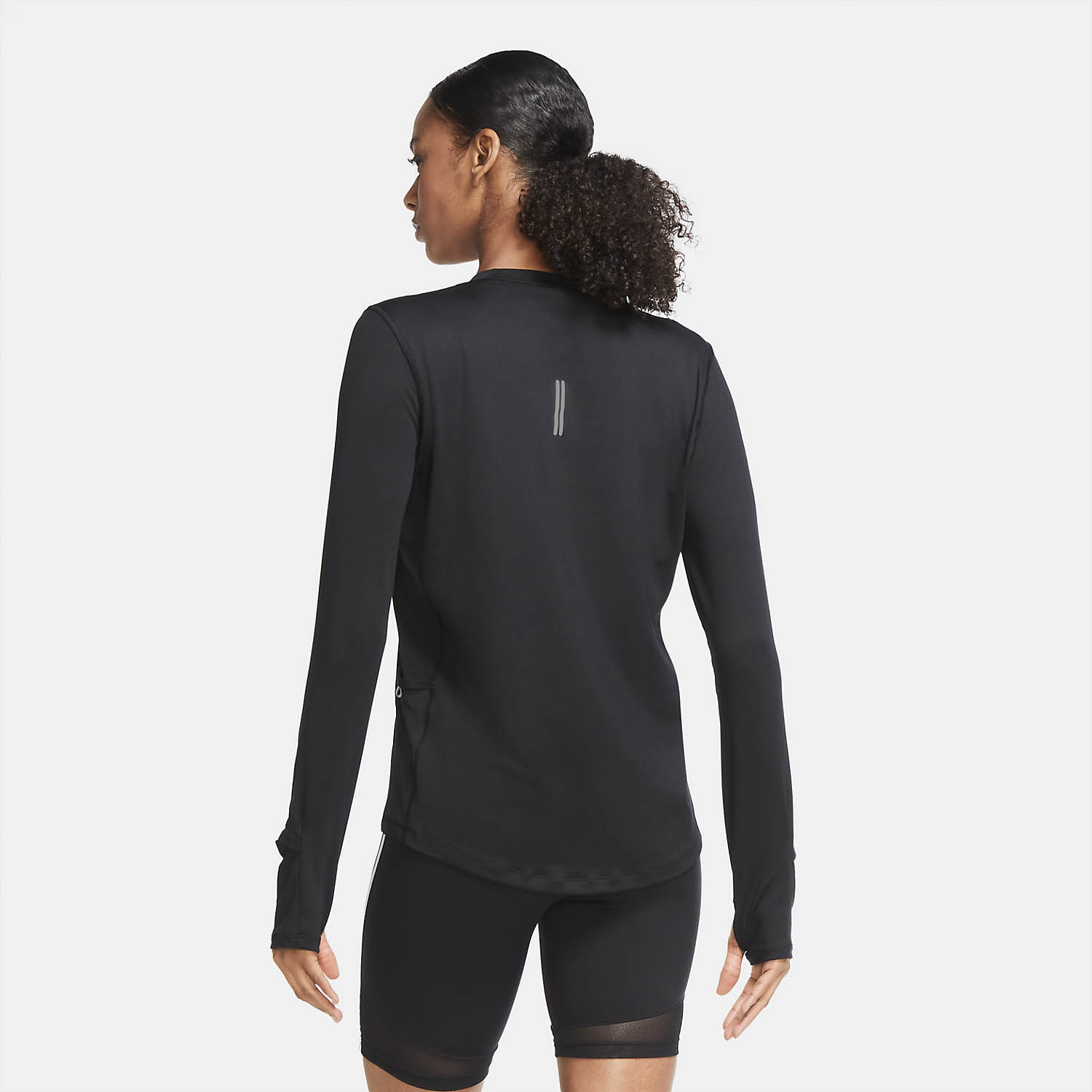 Nike Element Crew Maglia Black/Reflective Silver