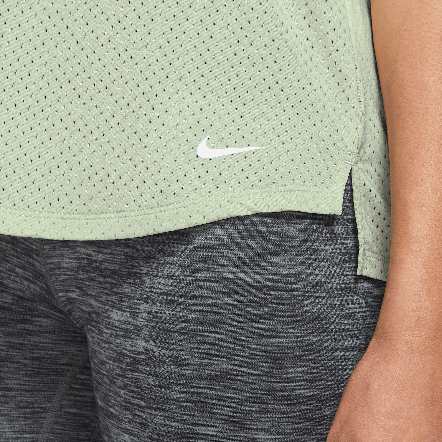 Nike Dri-FIT One Breathe Canotta Honeydew/White