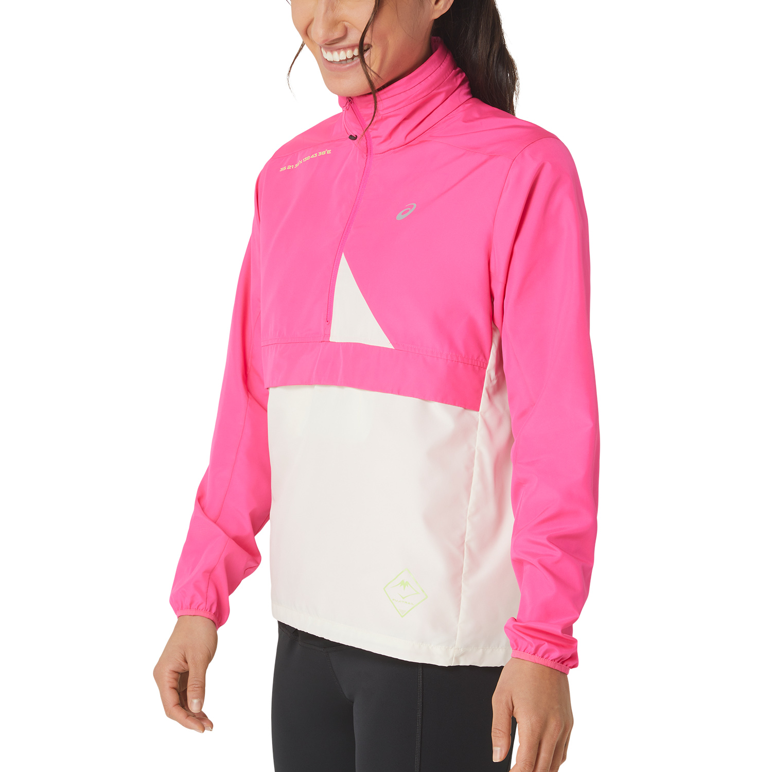 Asics Fujitrail Giacca Pink Glo/Birch