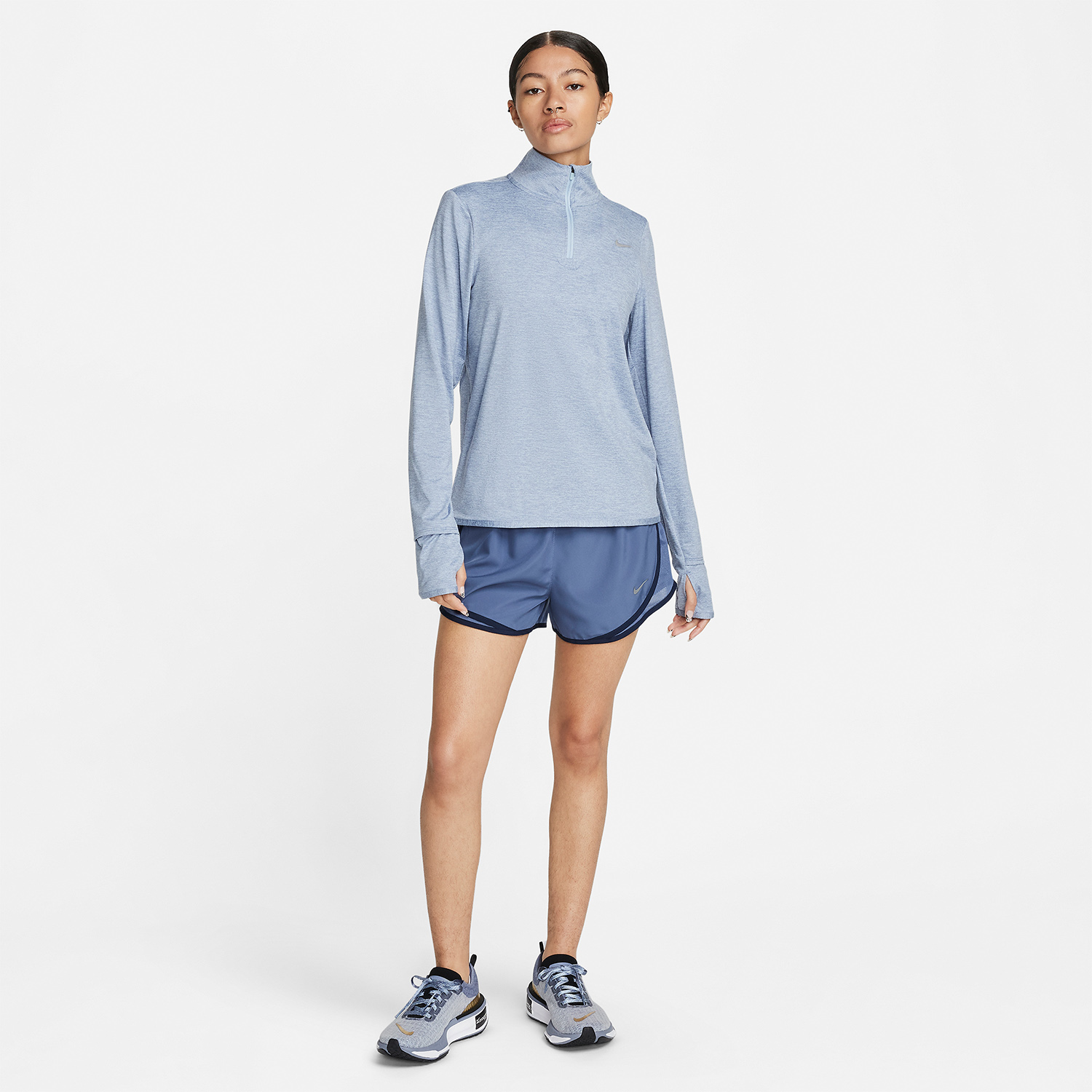 Nike Element Maglia Light Armory Blue/Reflective Silver