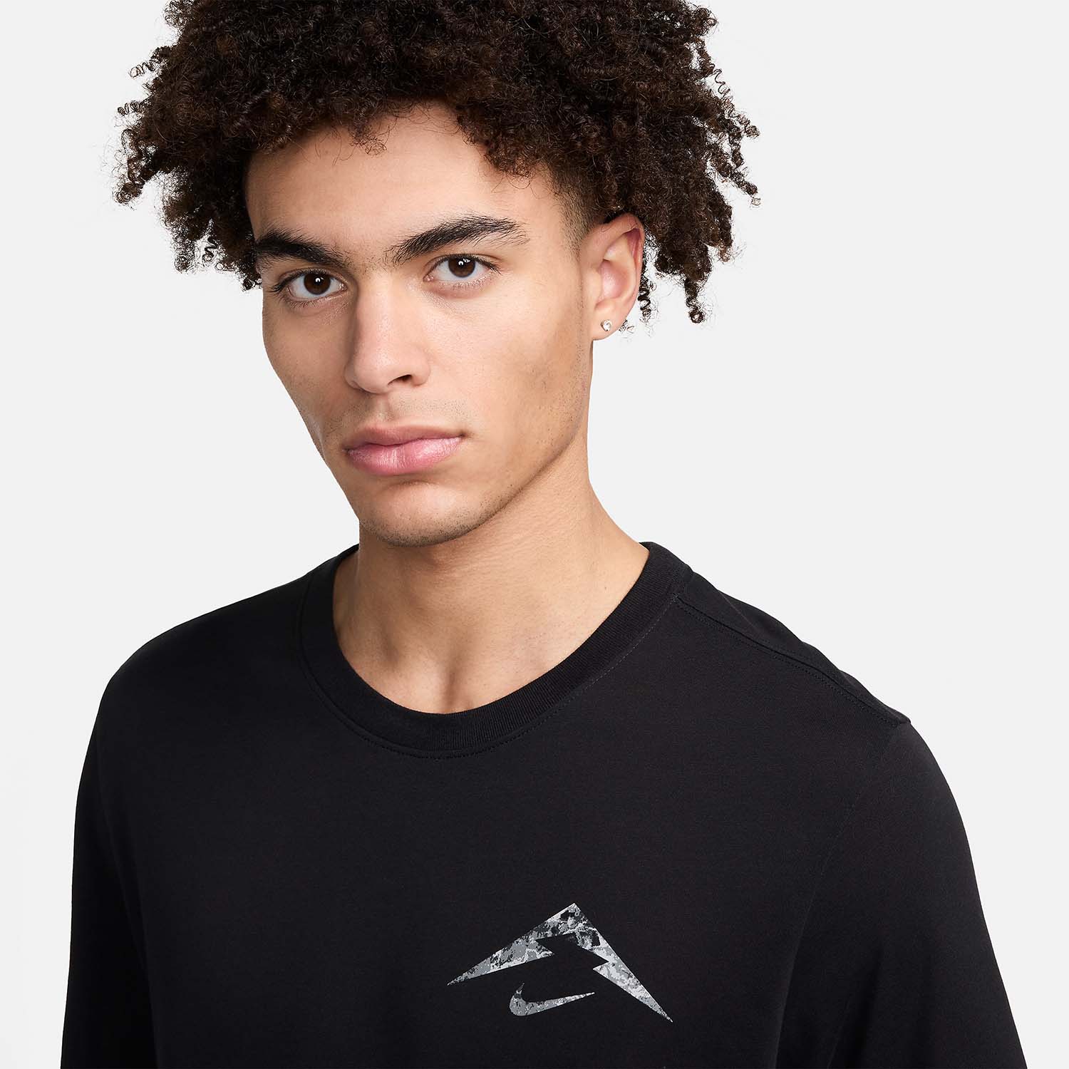 Nike Dri-FIT Trail Logo Maglietta Black
