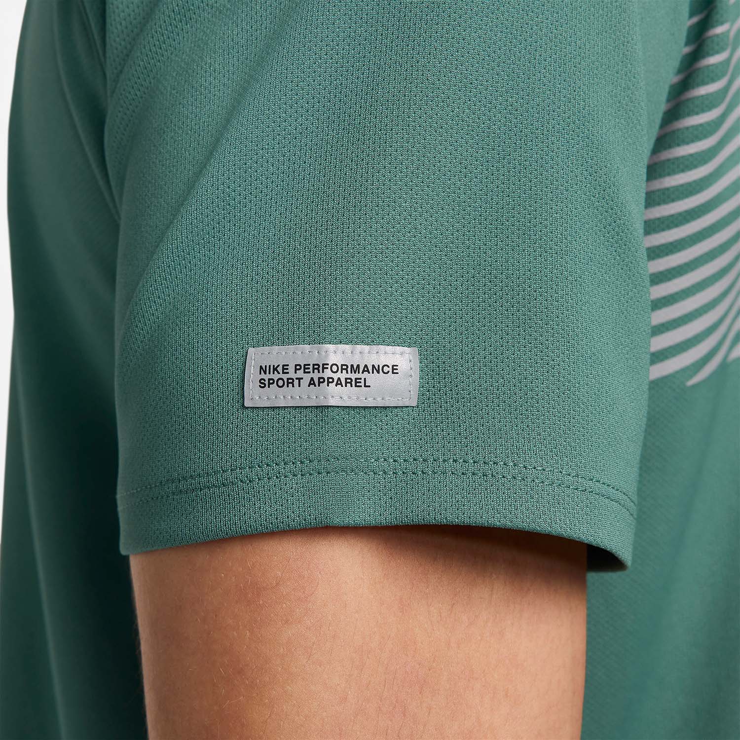 Nike Miler Flash Maglietta Bicoastal/Reflective Silver