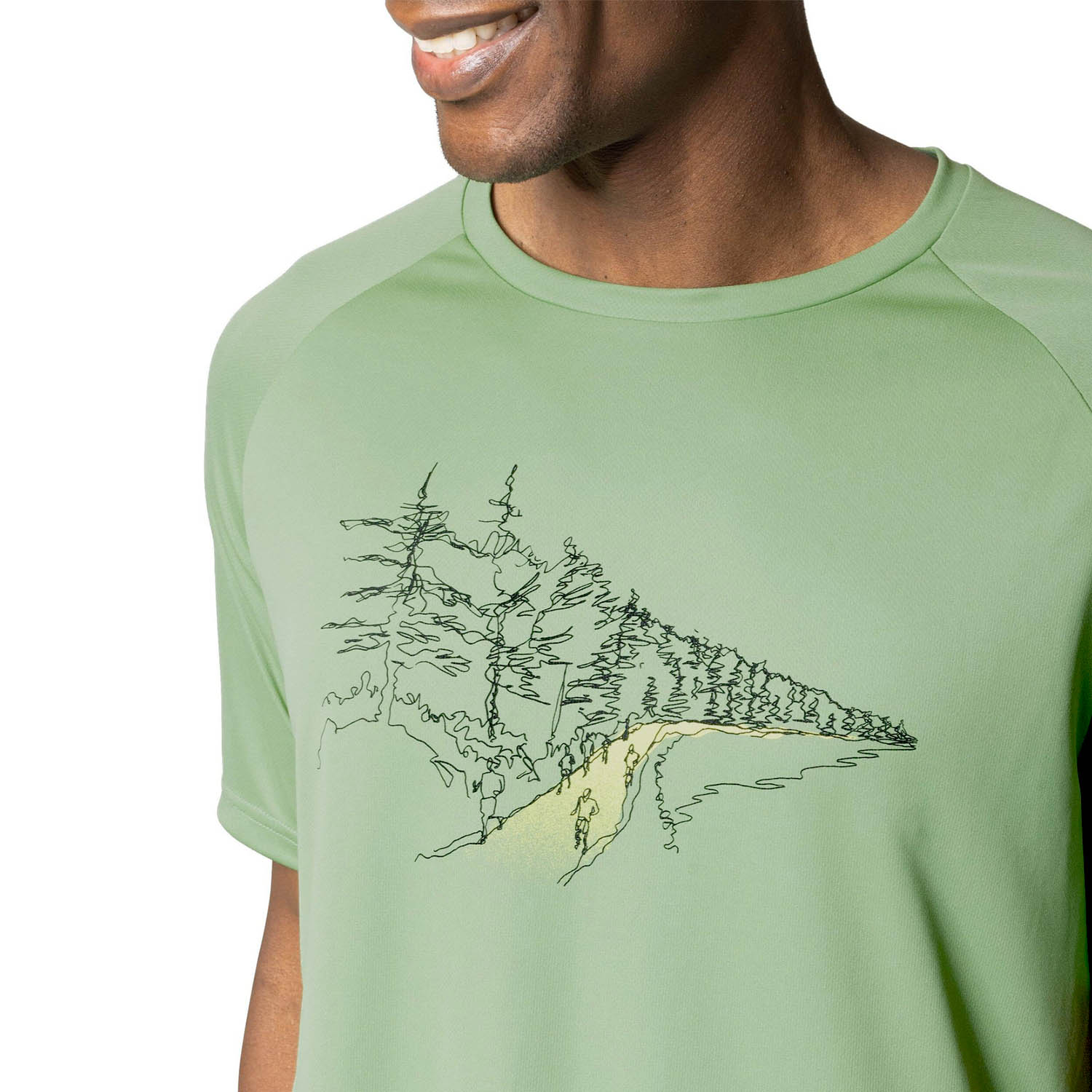 Odlo Crew Essential Print Maglietta Loden Frost