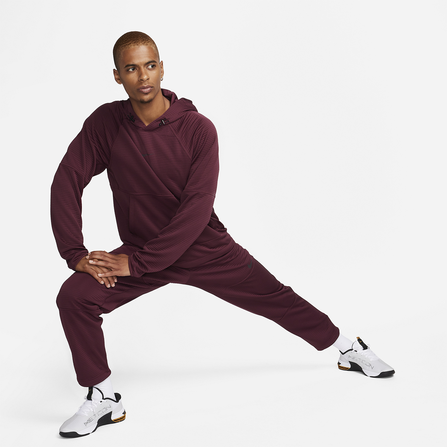 Nike Dri-FIT Pro Pantaloni Night Maroon/Black