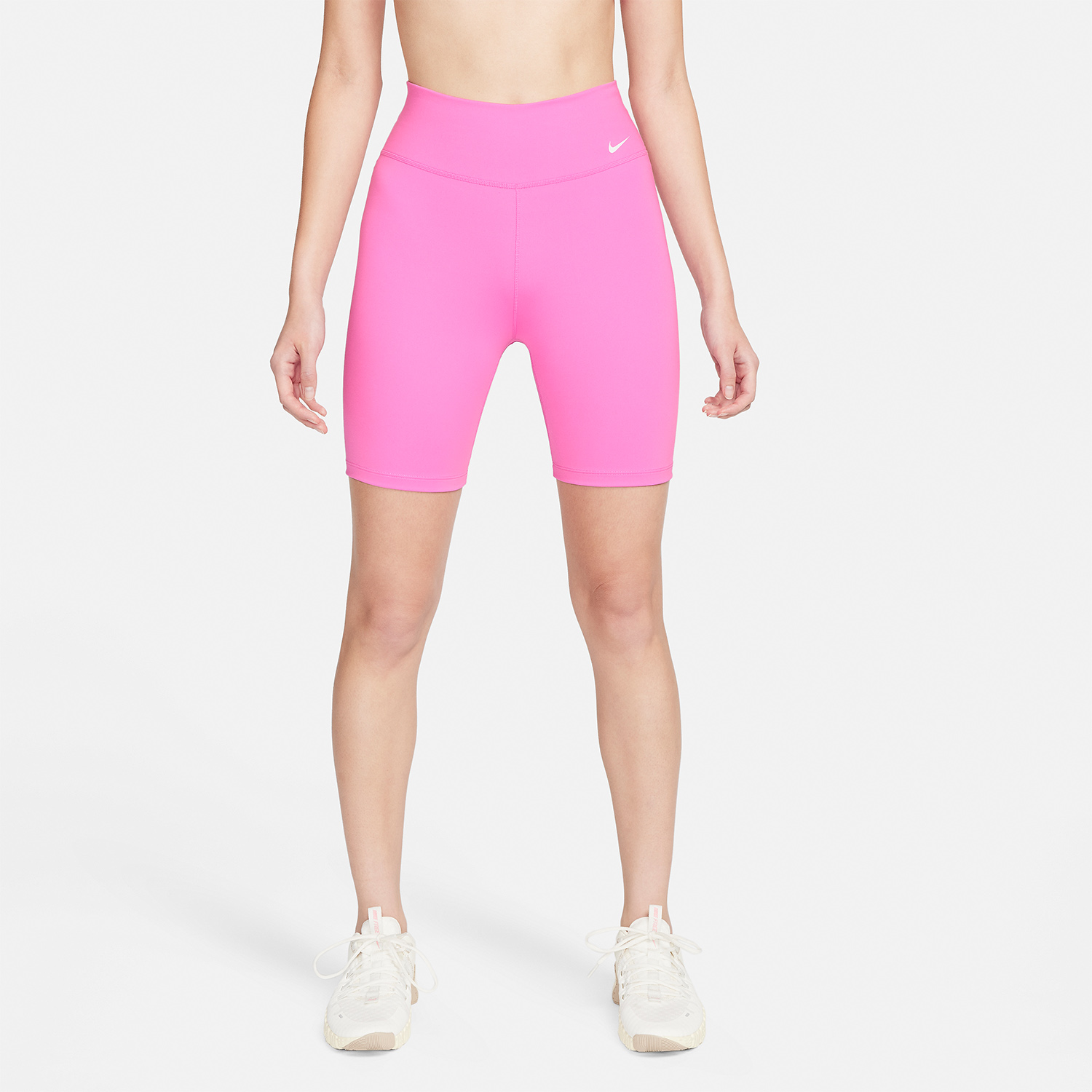 Nike One Mid Rise 7in Pantaloncini Playful Pink/White