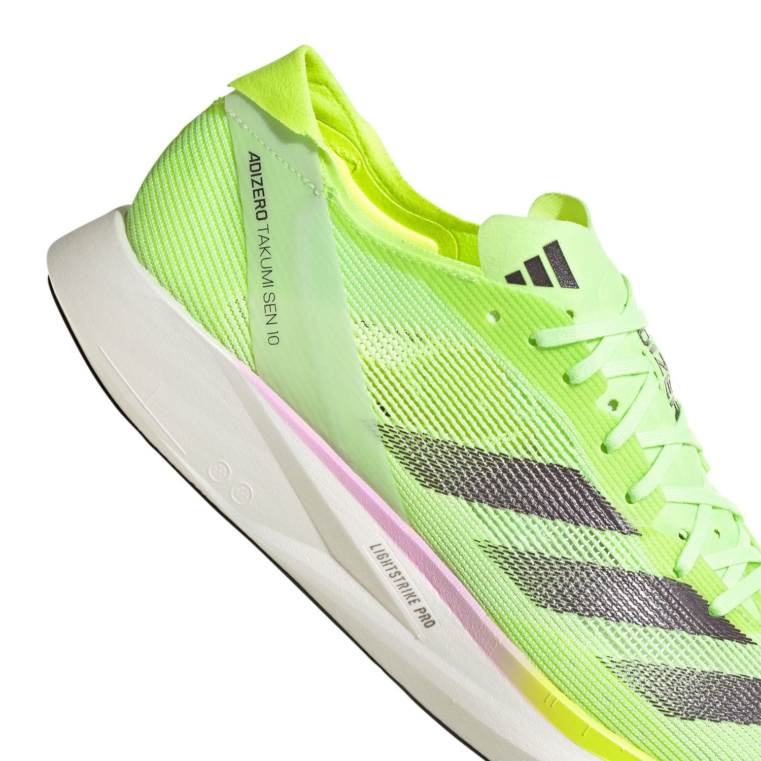 adidas Adizero Takumi Sen 10 Green Spark/Aurora Met/Lucid Lemon