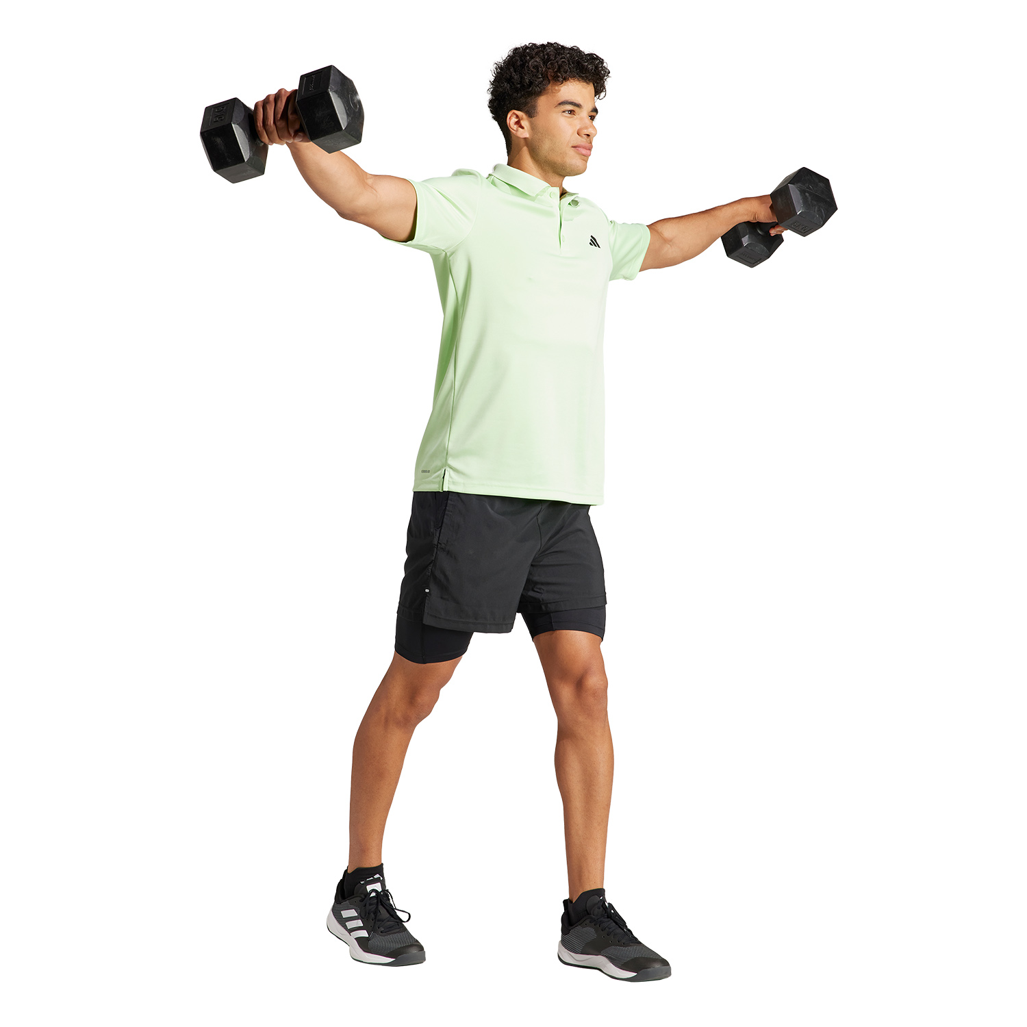 adidas Gym+ 2 in 1 5in Pantaloncini Black