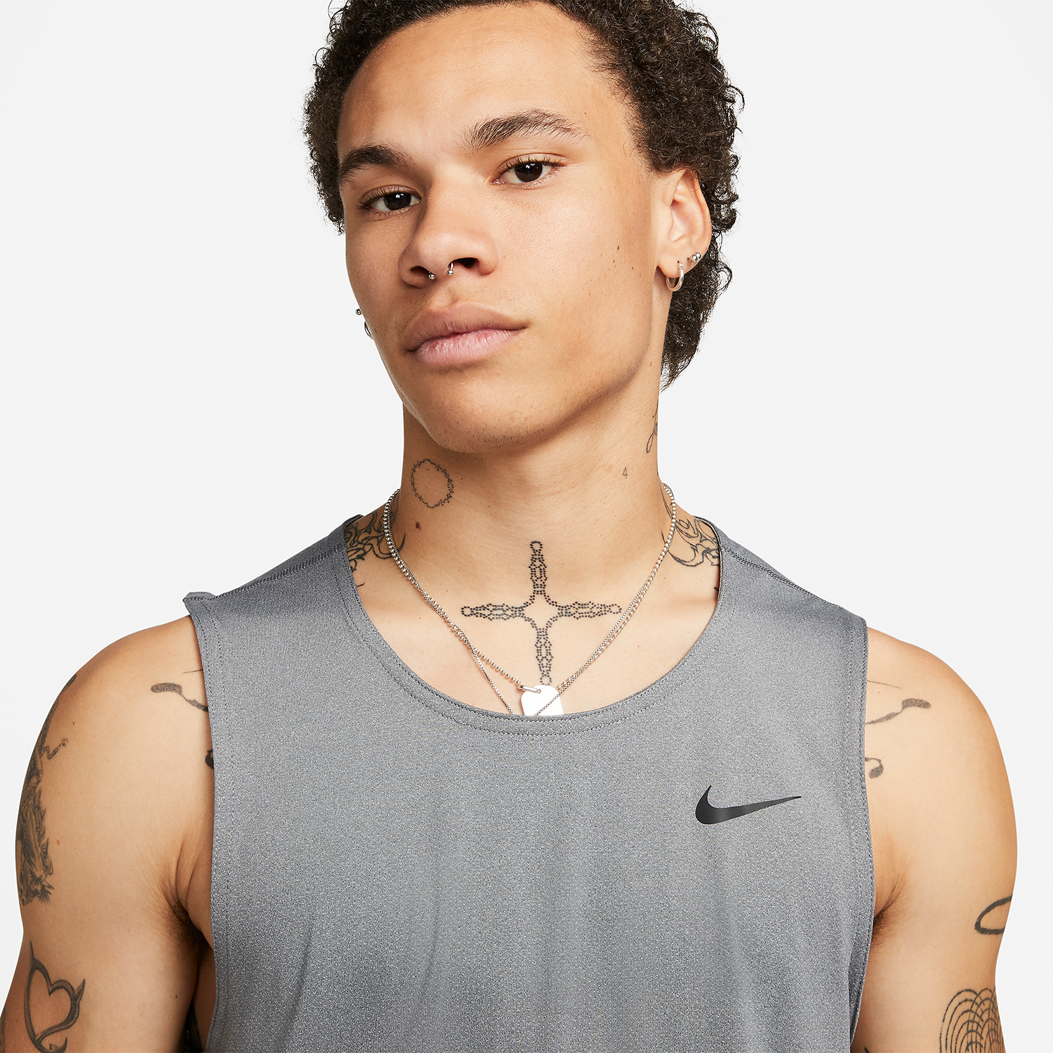 Nike Dri-FIT Ready Canotta Smoke Grey/Heather/Black