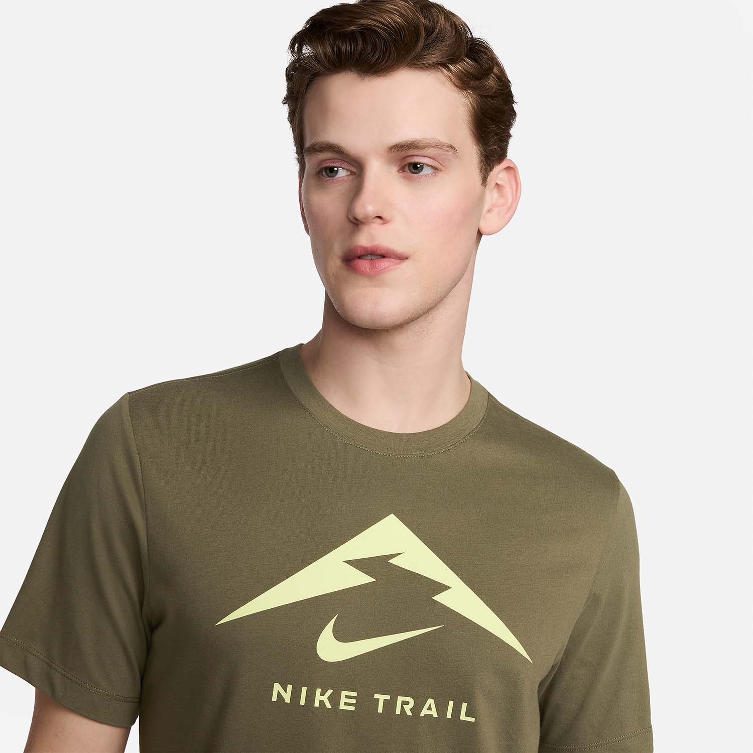 Nike Dri-FIT Trail Logo Maglietta Medium Olive