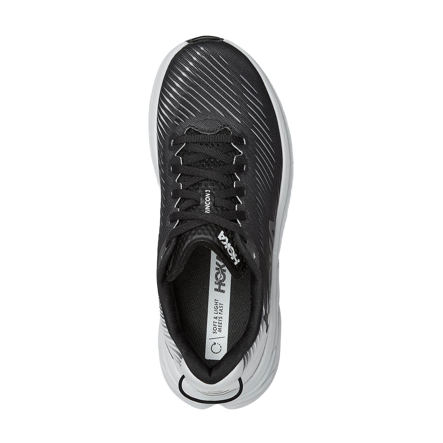Hoka Rincon 3 Wide Black/White
