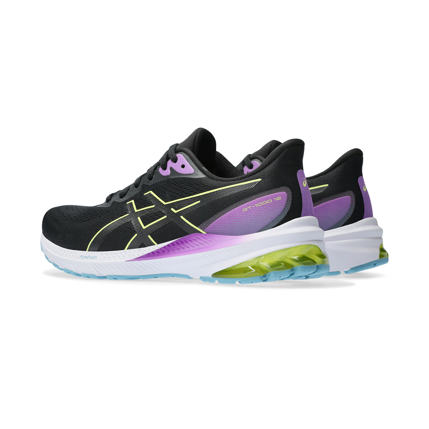 Asics GT 1000 12 Black/Glow Yellow