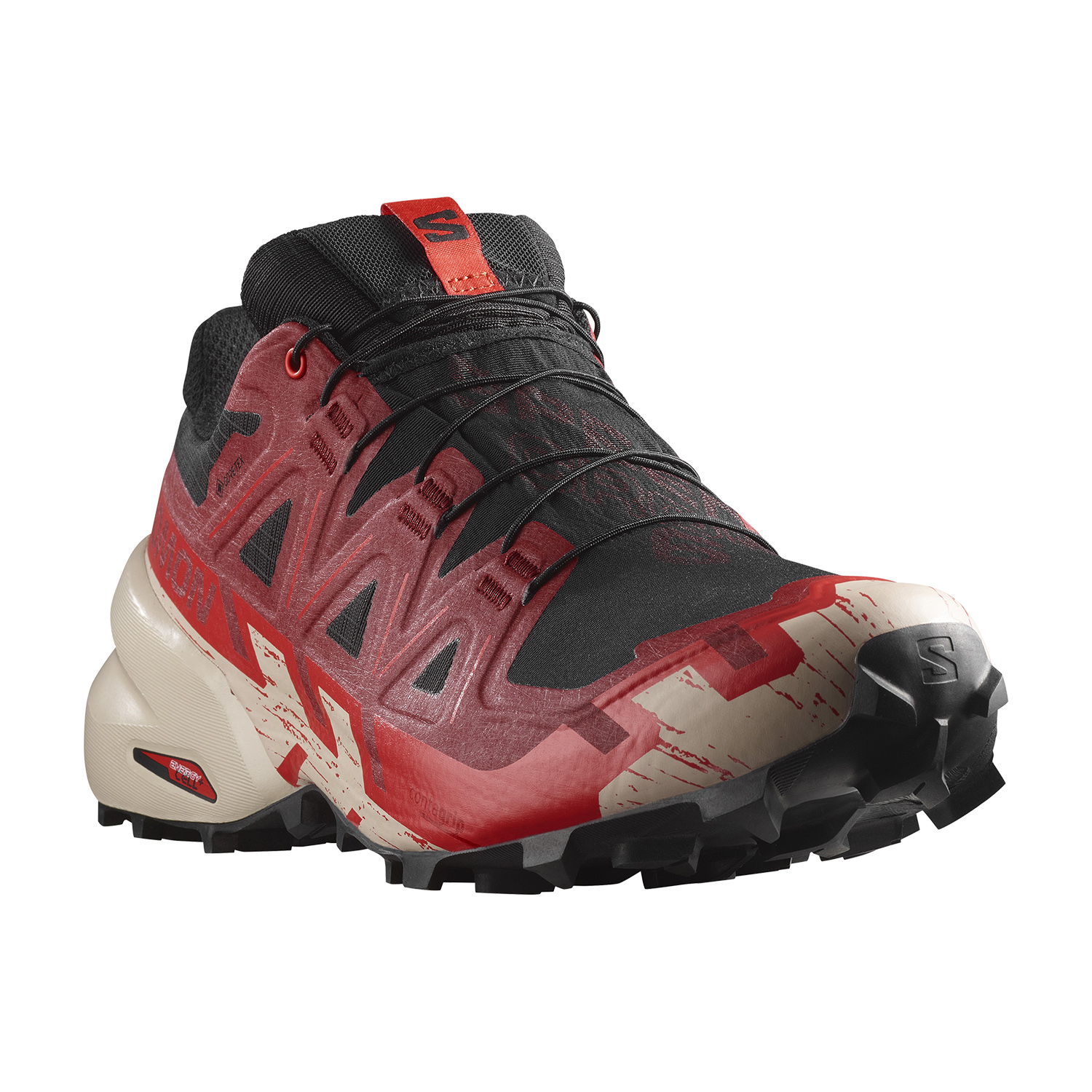 Salomon Speedcross 6 GTX Black/Red Dalhia/Poppy Red