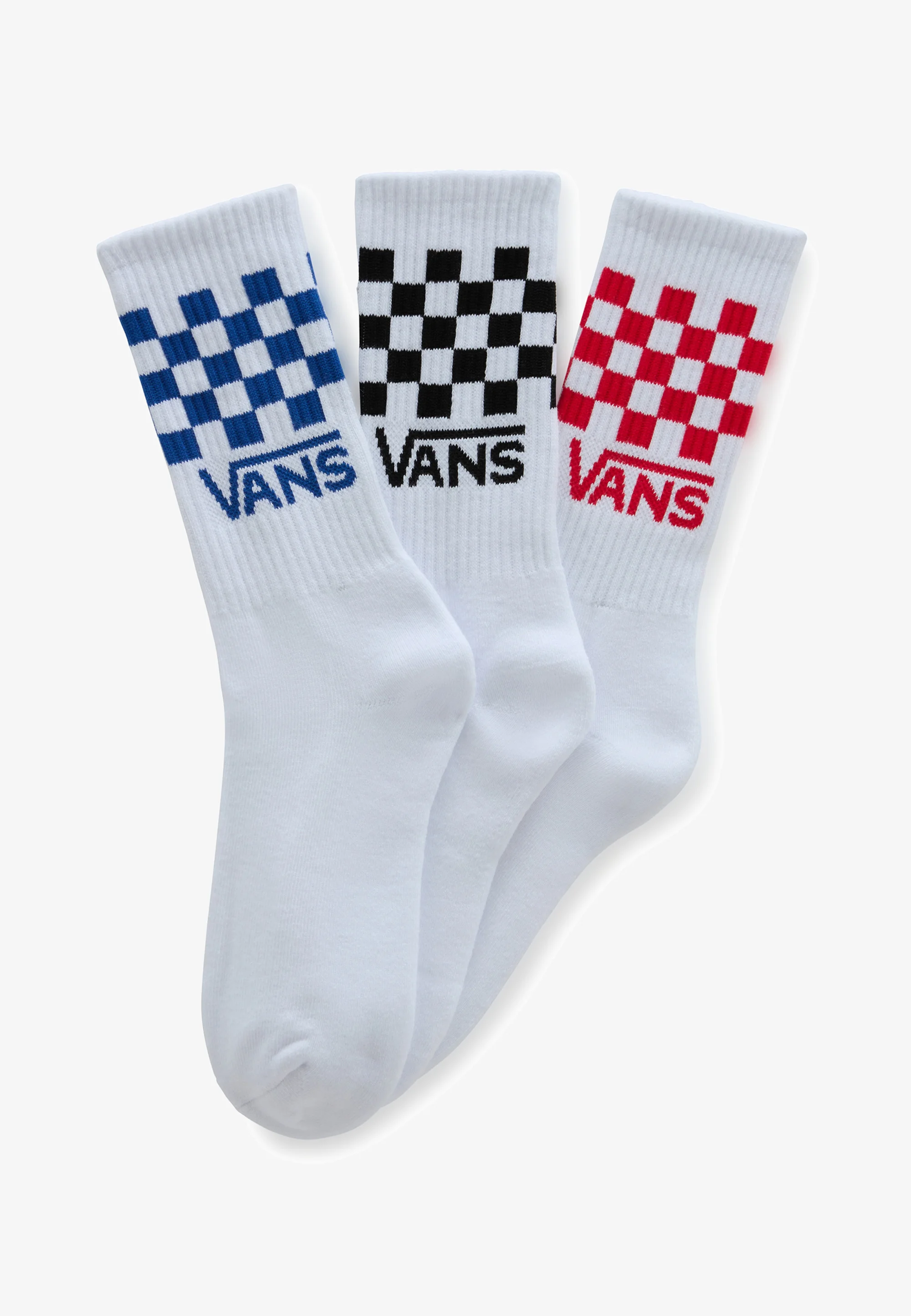 Vans DROP V CLASSIC CHECK CREW3PACK - Calze
