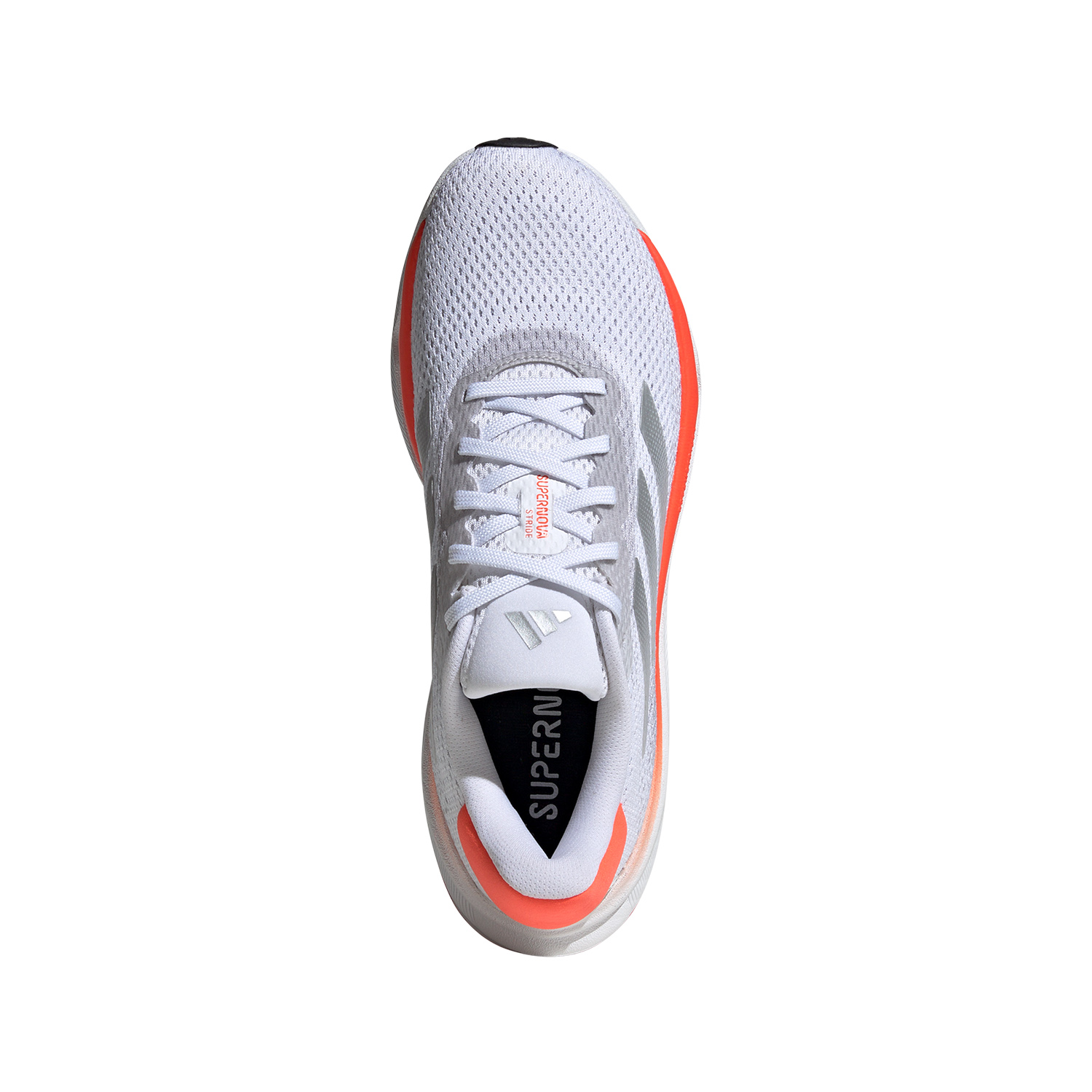 adidas Supernova Stride Cloud White/Silver Metallic/Solar Red