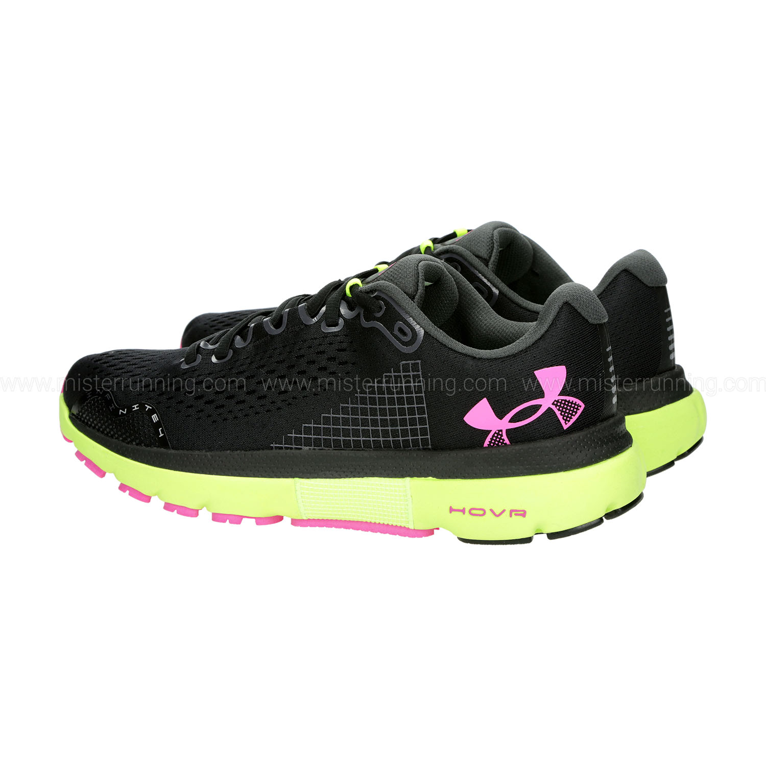 Under Armour HOVR Infinite 4 Black/Lime Surge/Rebel Pink