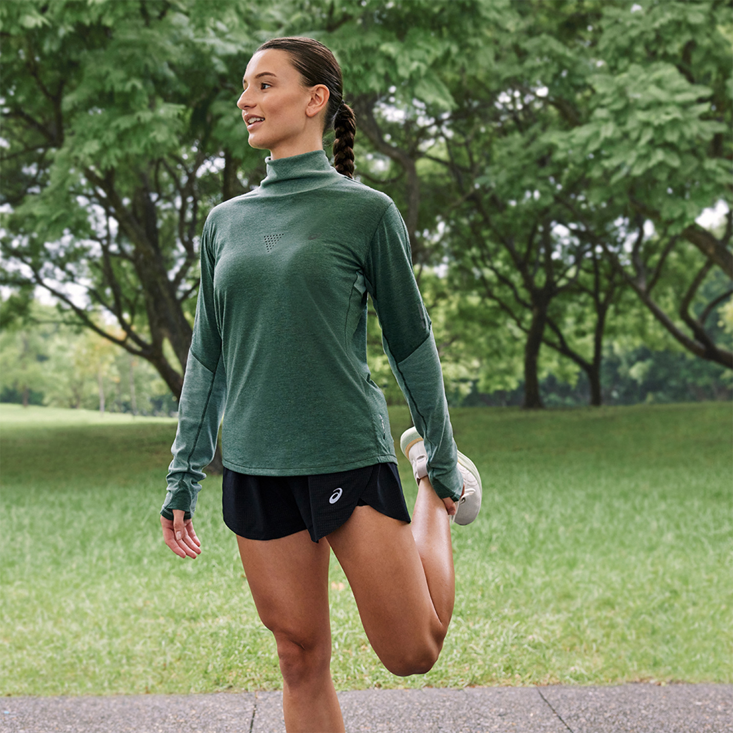 Asics Metarun Mock Maglia Rain Forest