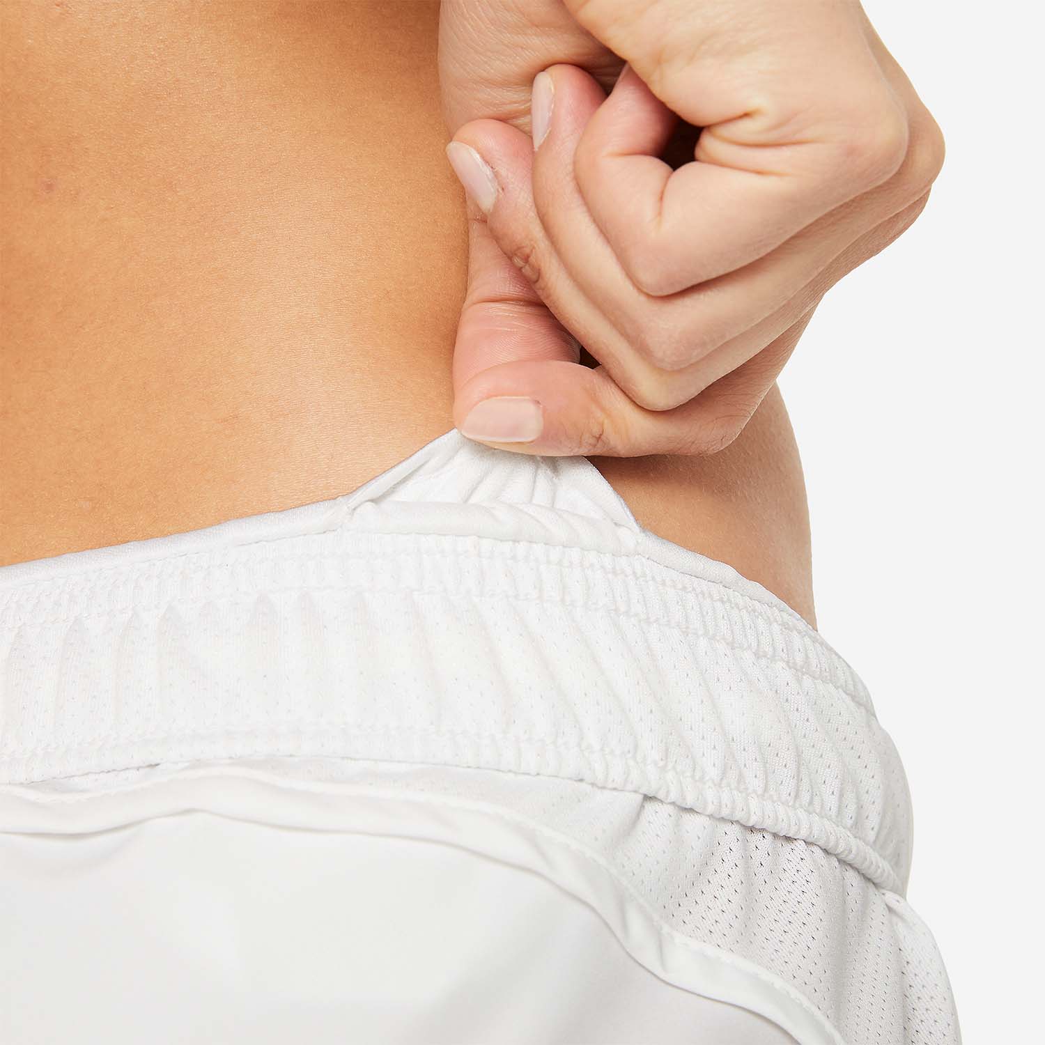 Nike Tempo Race 3in Pantaloncini White/Reflective Silver