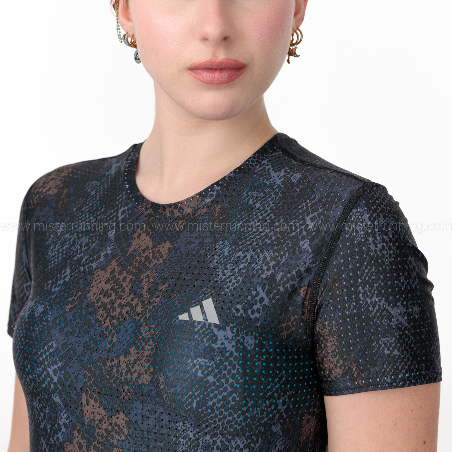 adidas Fast AOP Maglietta Black/Legend Ink