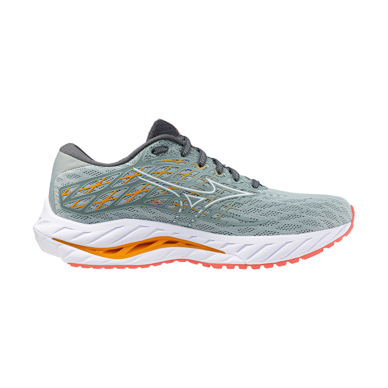 Mizuno Wave Inspire 20 Gray Mist/White/Dubarry