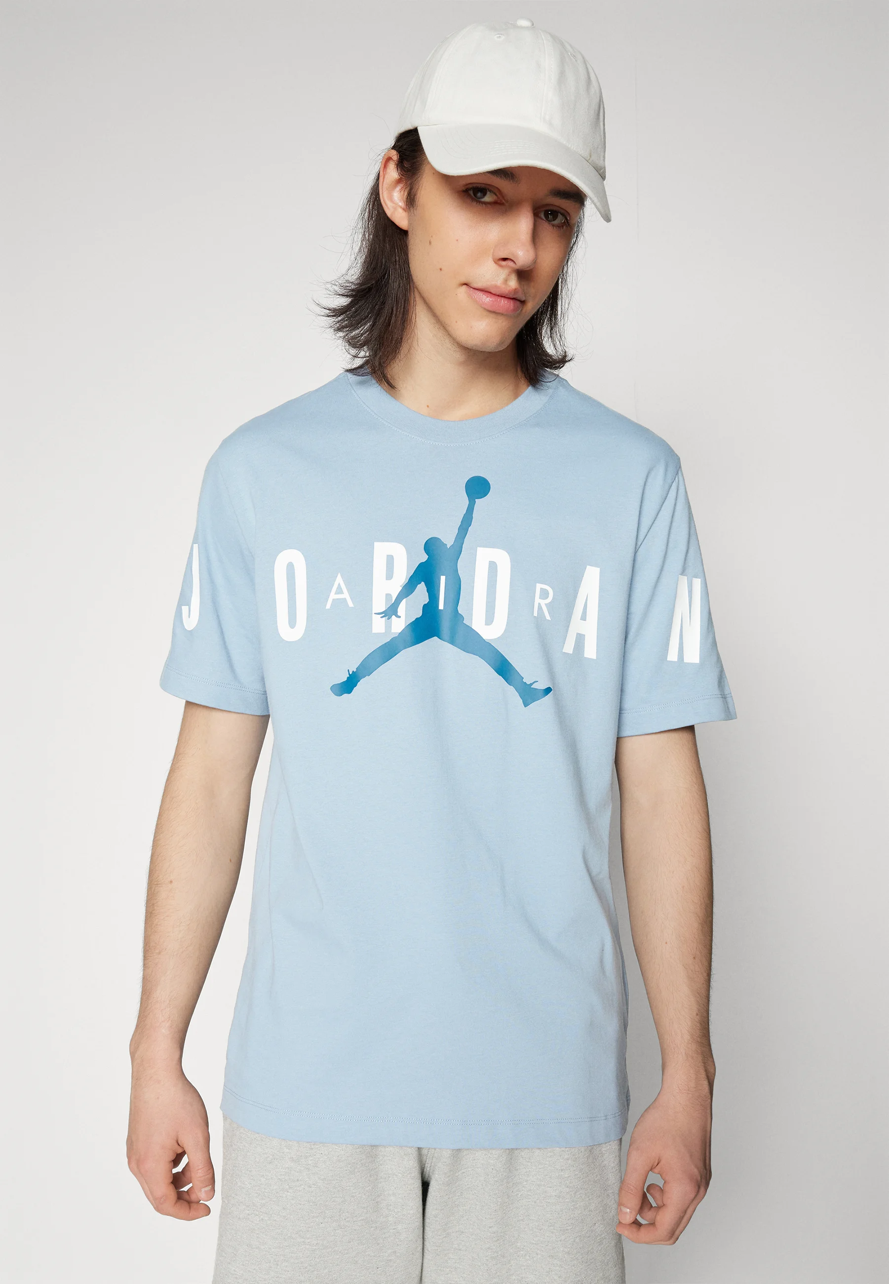 Jordan M J JD AIR STRETCH SS CREW - T-shirt con stampa