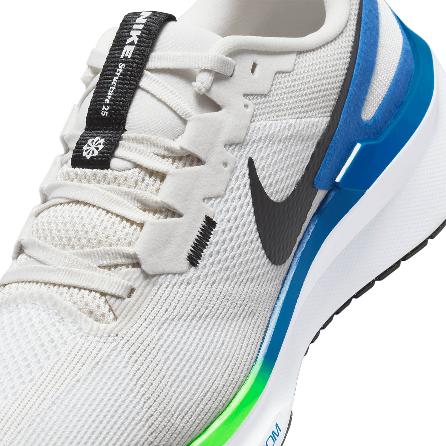 Nike Air Zoom Structure 25 White/Black/Platinum Tint/Star Blue