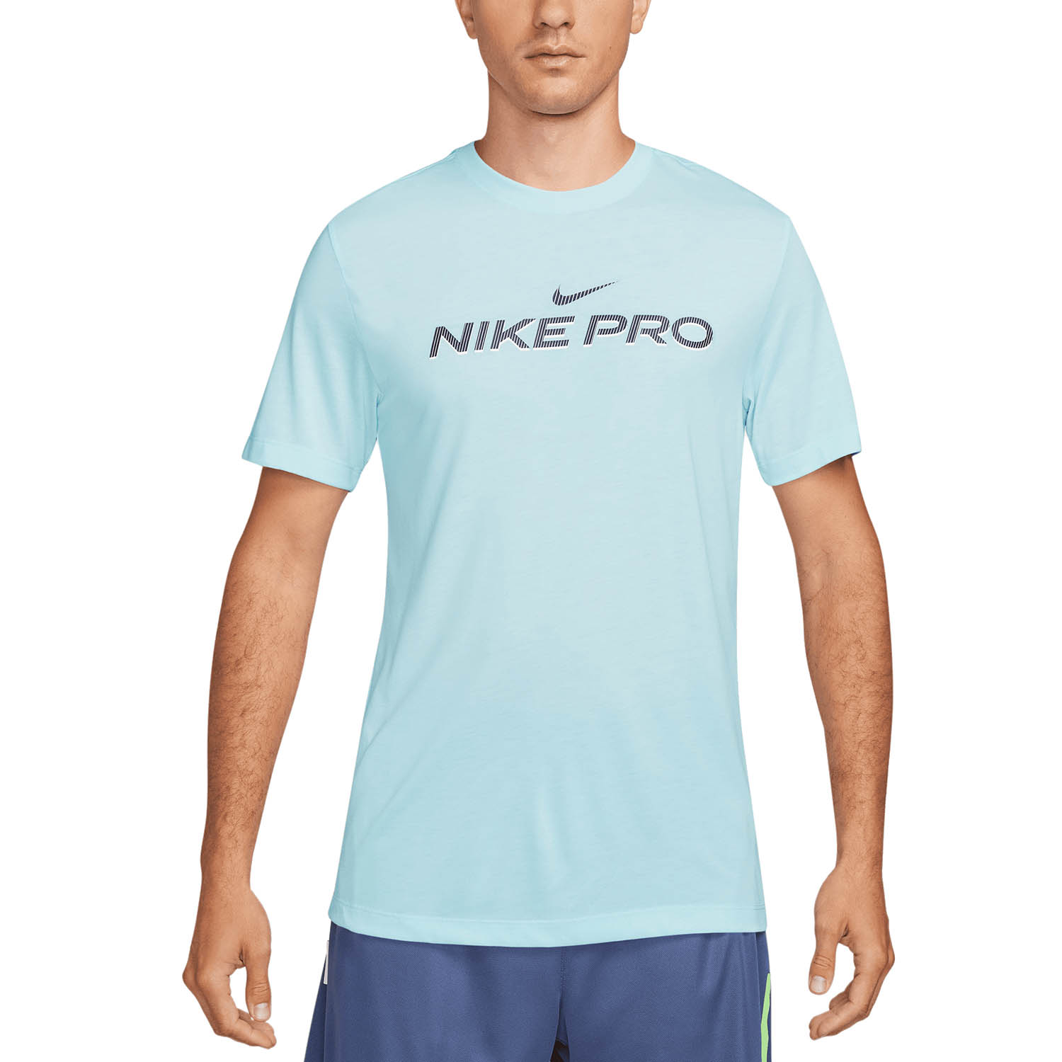 Nike Pro Fitness Maglietta Glacier Blue