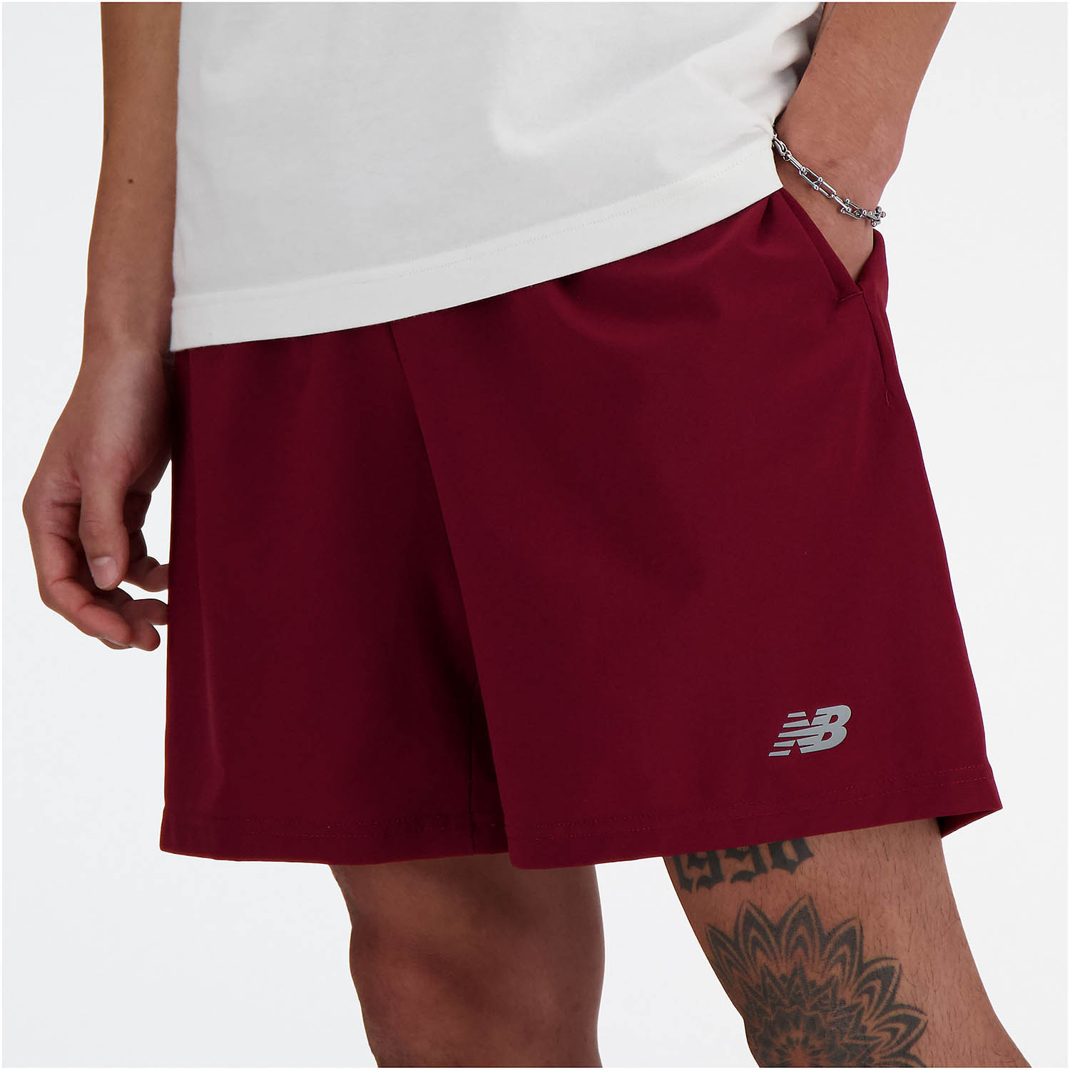 New Balance Performance 7in Pantaloncini Mineral Red