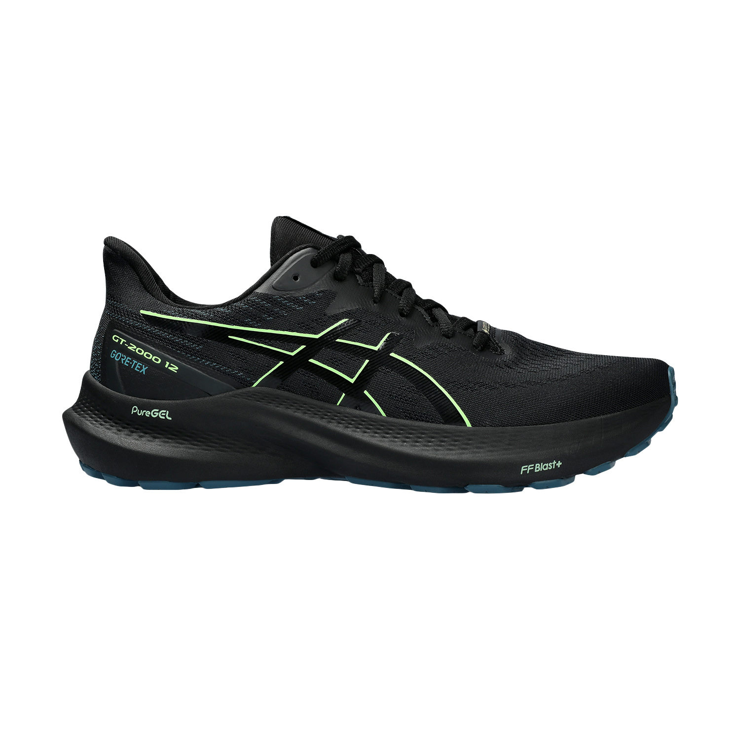 Asics GT 2000 12 GTX Black/Illuminate Green