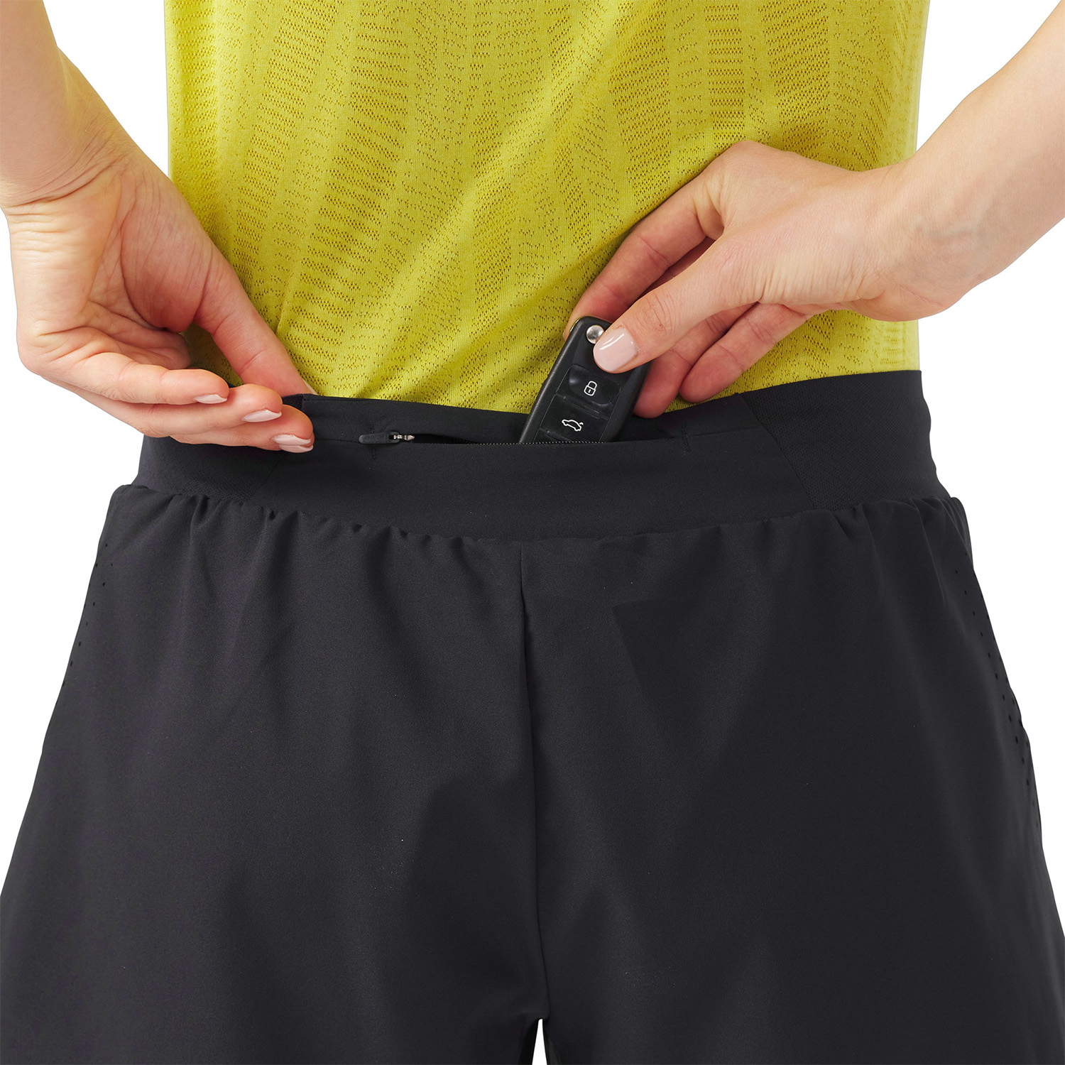 Odlo Zeroweight 2 in 1 3in Pantaloncini Black